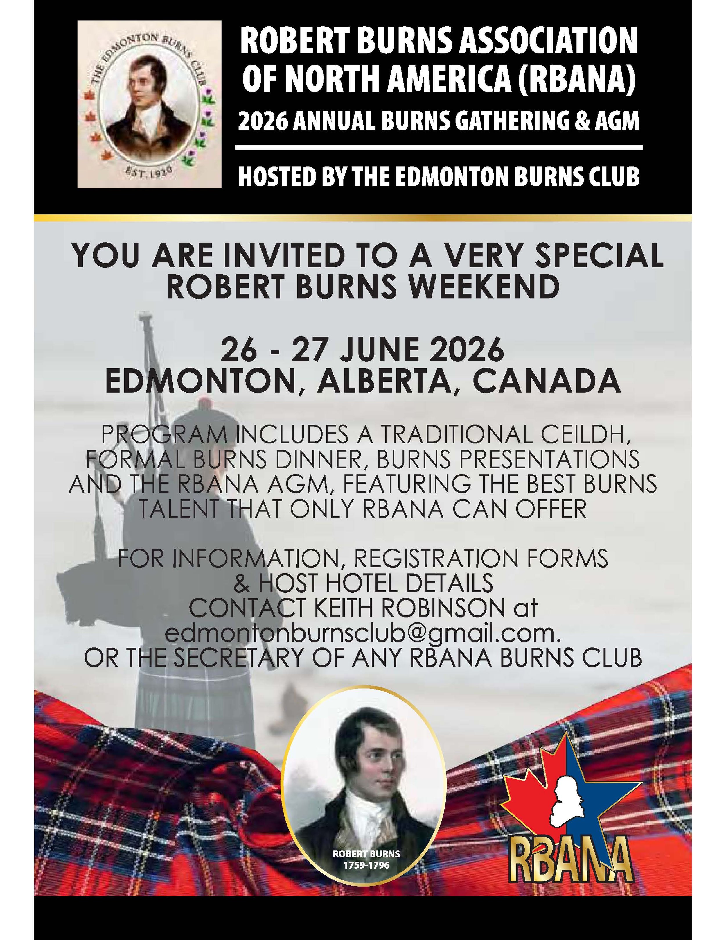 RBANA 2026 Conference in Edmonton Alberta June 26-27/26