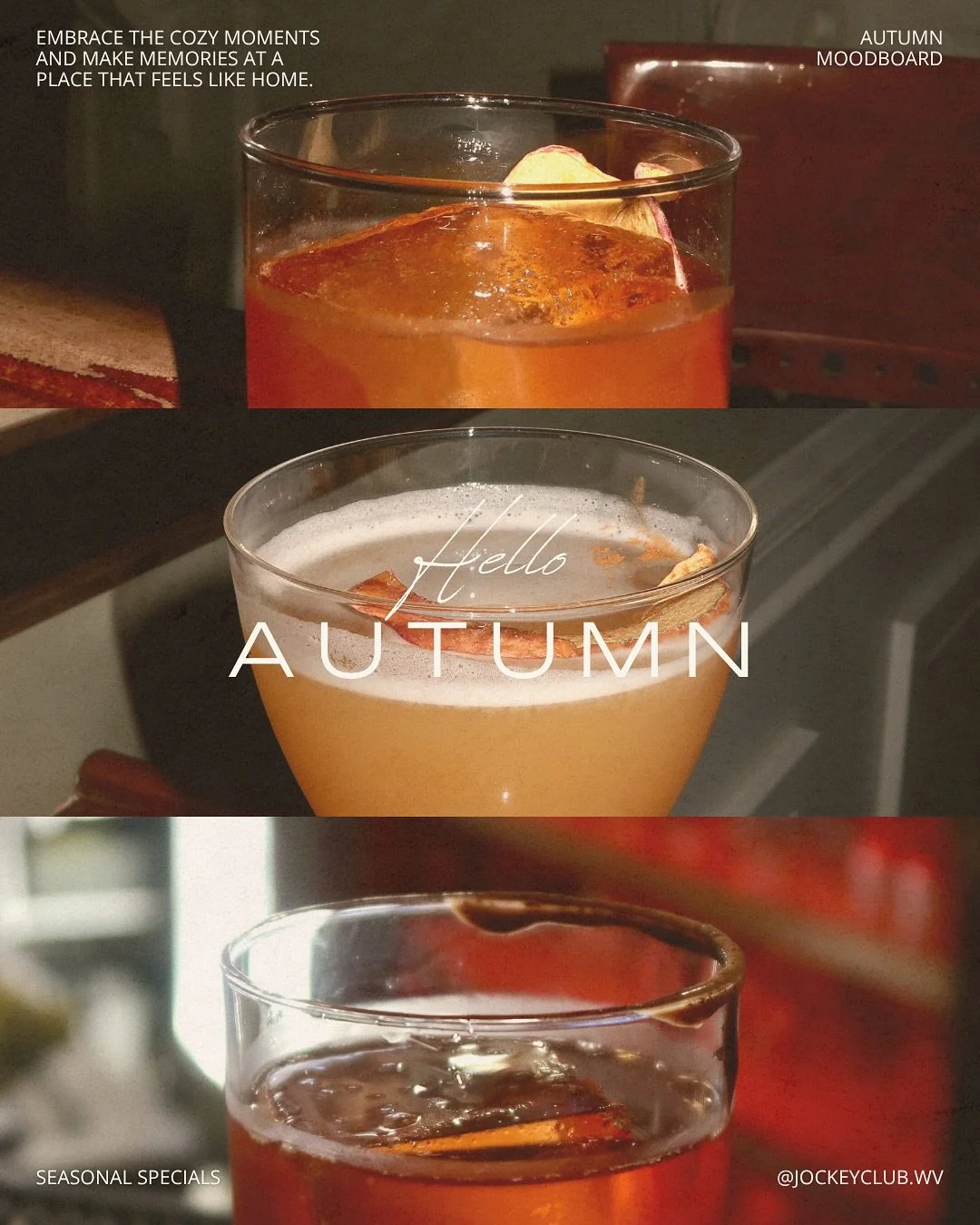 🍁Fall Seasonal Cocktails are HERE🍁
Cozy up with our classic autumnal flavors&mdash;from an Apple Butter Old Fashioned to a rich, chocolaty Negroni🍫🍊 These drinks will give you with all the fall feels as we step into the coziest season&hellip;

Ou