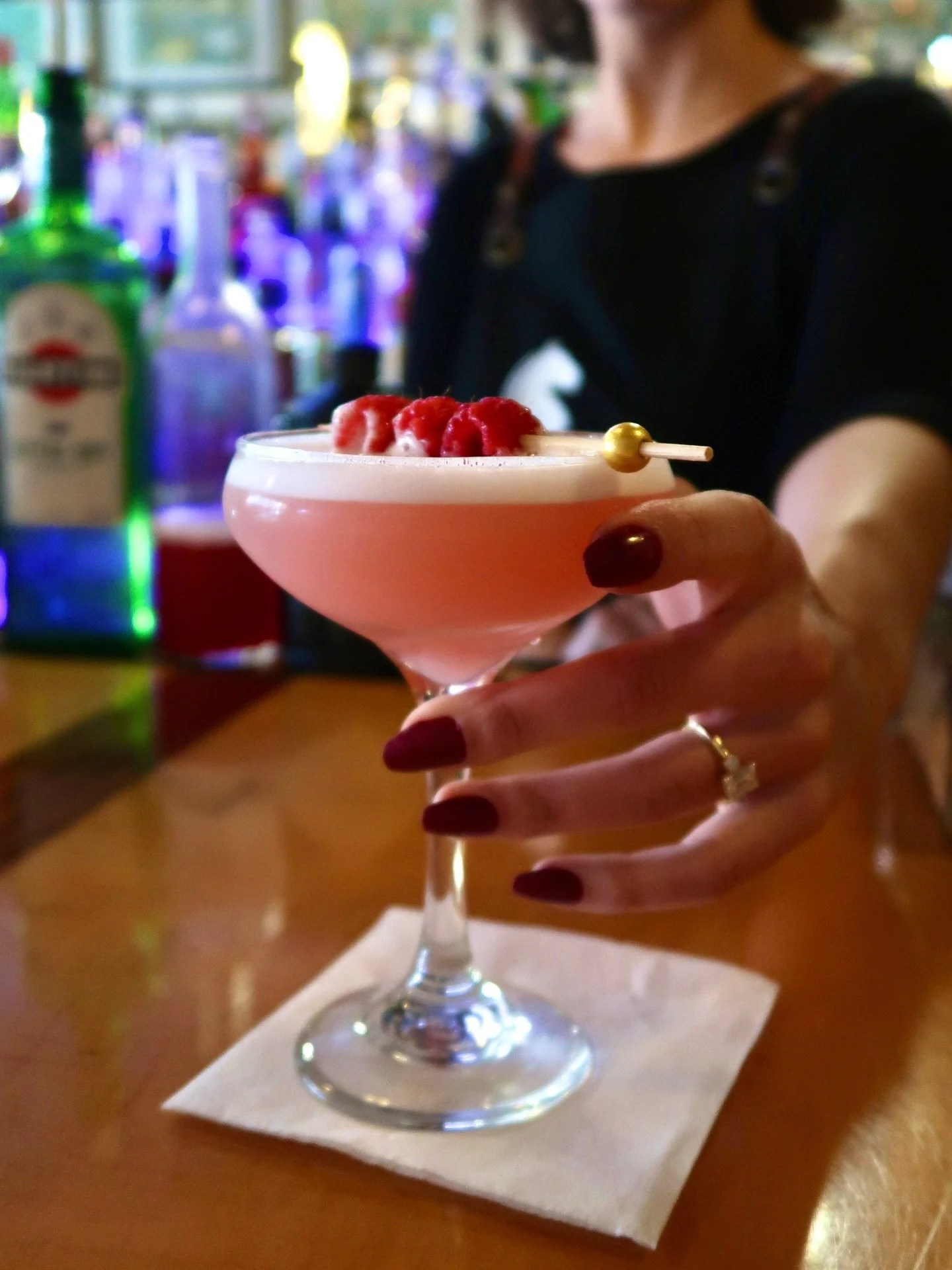 It’s GAME DAYπ¦¬ππ Cheer on the HERD & watch the game on our big screens! Pictured is our Clover Club for good luck to our players on the fieldππ€π» The Clover Club is a combination of gin, fresh lemon squeeze, house-made raspberry syrup,