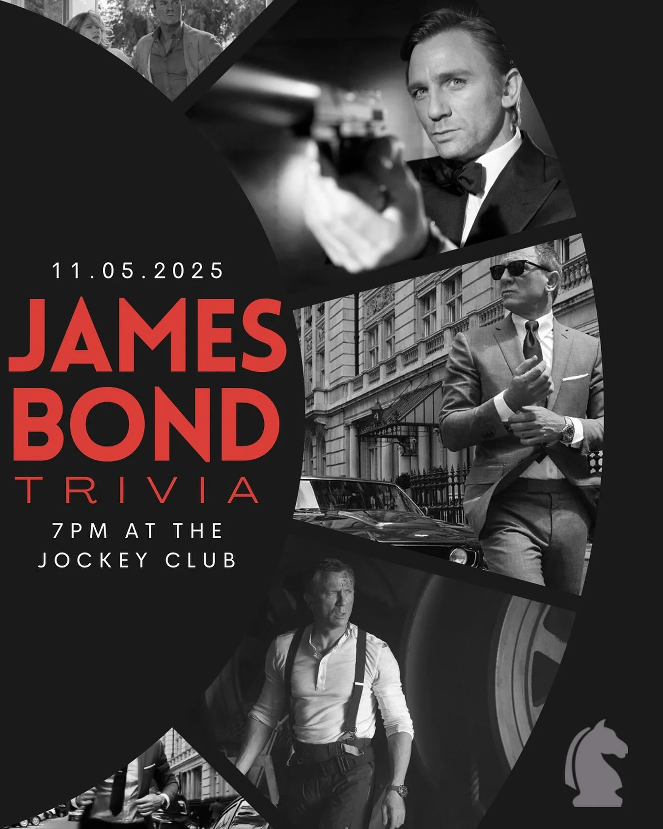 π¬πΈJAMES BOND TRIVIA NIGHTπΈπ¬ We have an action-packed trivia night coming to you November 5th @ 7PM! 
The competition is intense, and trivia winners are given specially selected prizesπ€©π We had a great turnout last trivia night and can’t