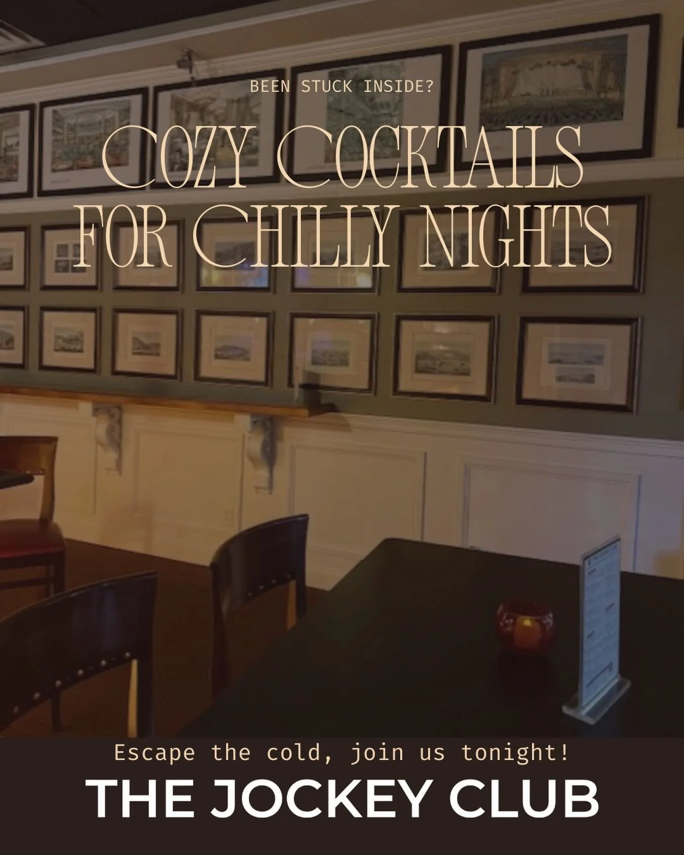 The ice has been relentless, and we know cabin fever is real. But the lights are warm, the drinks are flowing, and Mark&rsquo;s behind the bar tonight with something special for you. 
If you&rsquo;re craving a change of scenery(and something stronger