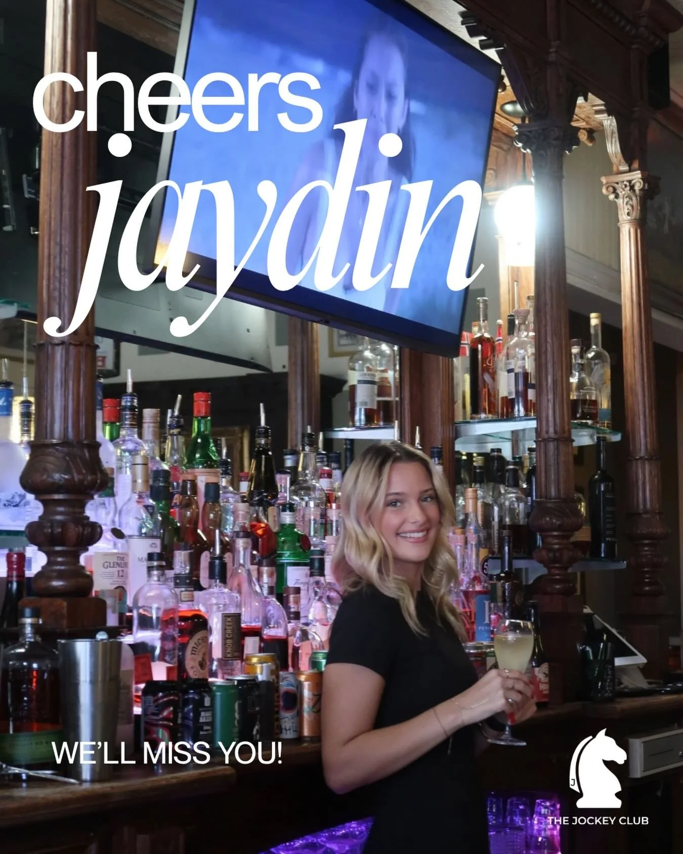 Last call for our girl Jaydin tonight 🥂
Quick witted, big smile, and never at a loss for words - Jaydin has brought so much energy, hustle and positivity behind this bar. She&rsquo;s a go-getter, a light in the room, and we&rsquo;re going to miss he