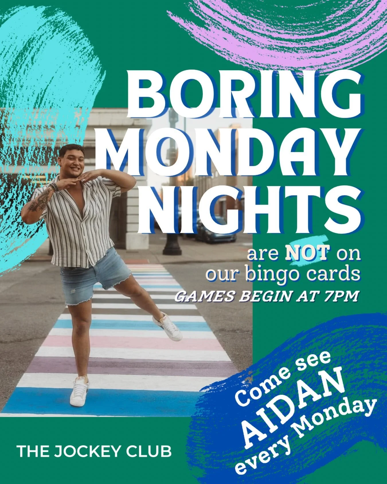⚡️New Bartender taking over Bingo nights⚡️
Aiden and Chad are the duo we all need to kick off the week! 
We start at 8pm, cards and prizes are free! See you at the Jockey 🏇