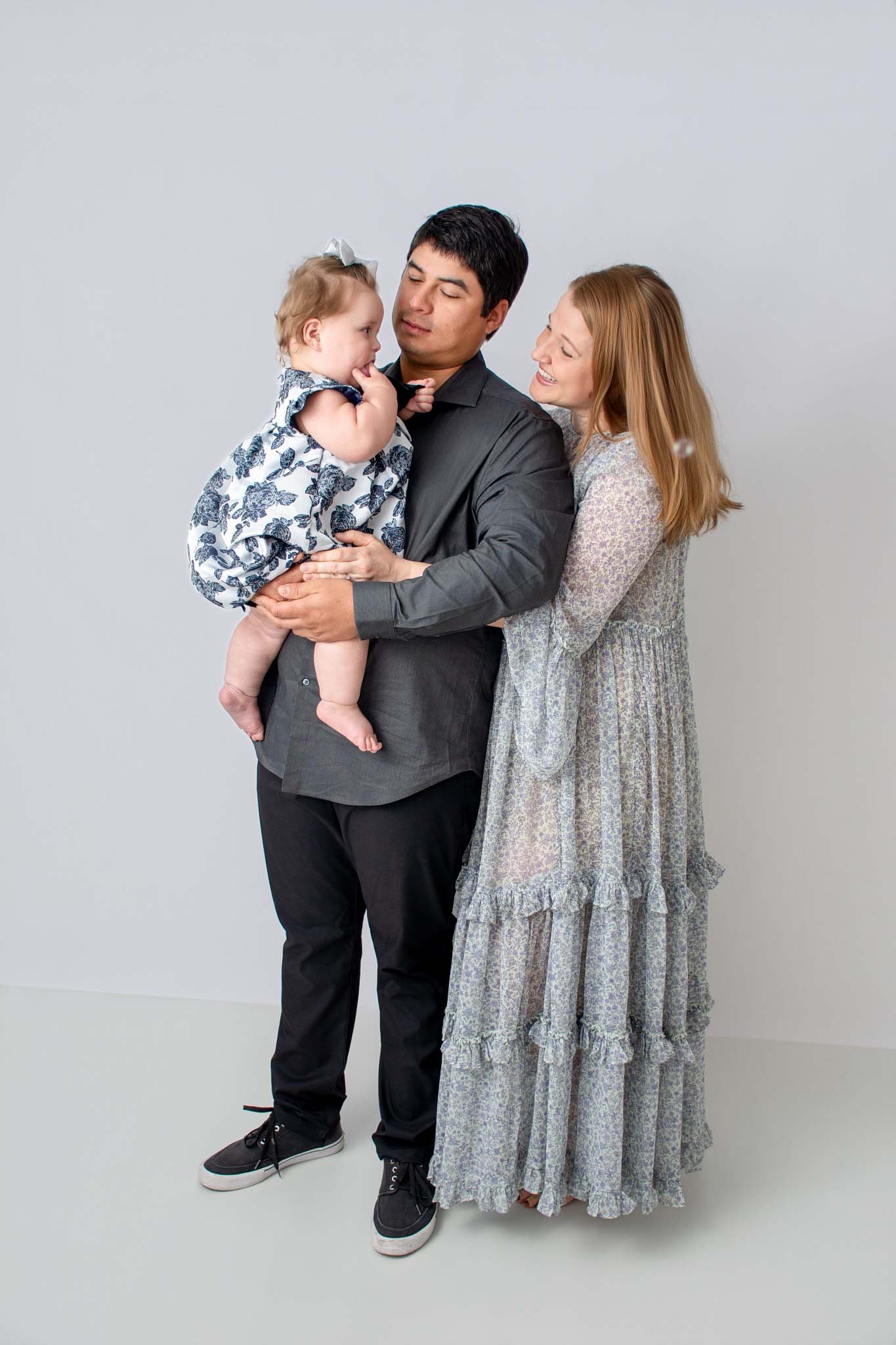 Family portrait at Beachside Portraits studio