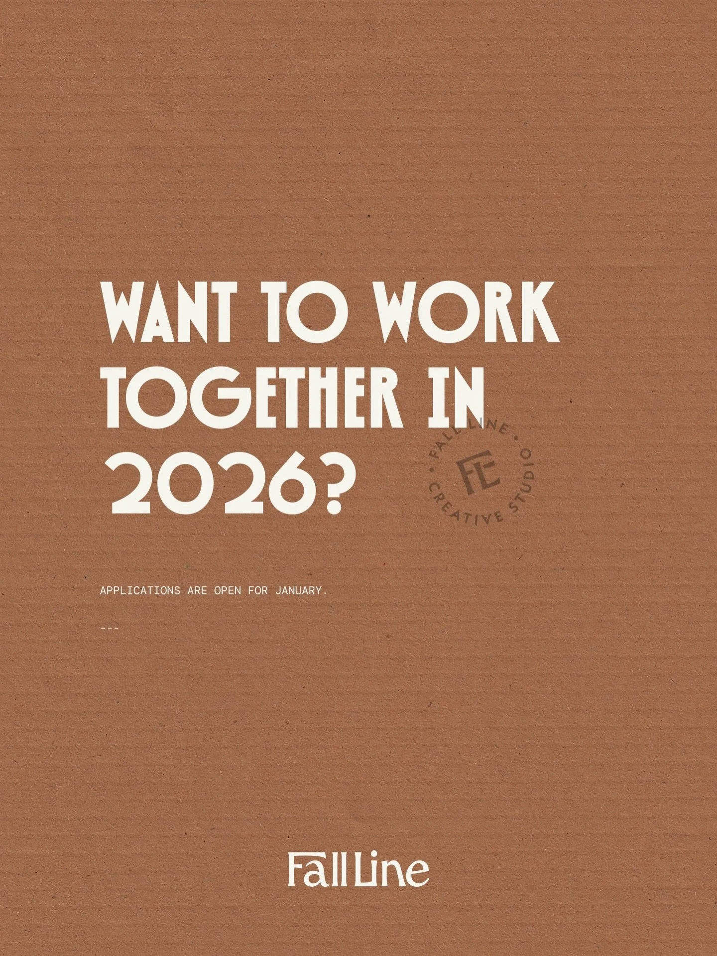 Been lurking? Here&rsquo;s your sign. 
 
If you&rsquo;ve been thinking about a rebrand but haven&rsquo;t yet pulled the trigger, head on over to slide 2. That&rsquo;s what happens when you invest in a brand that actually matches your work. 
 
My Janu