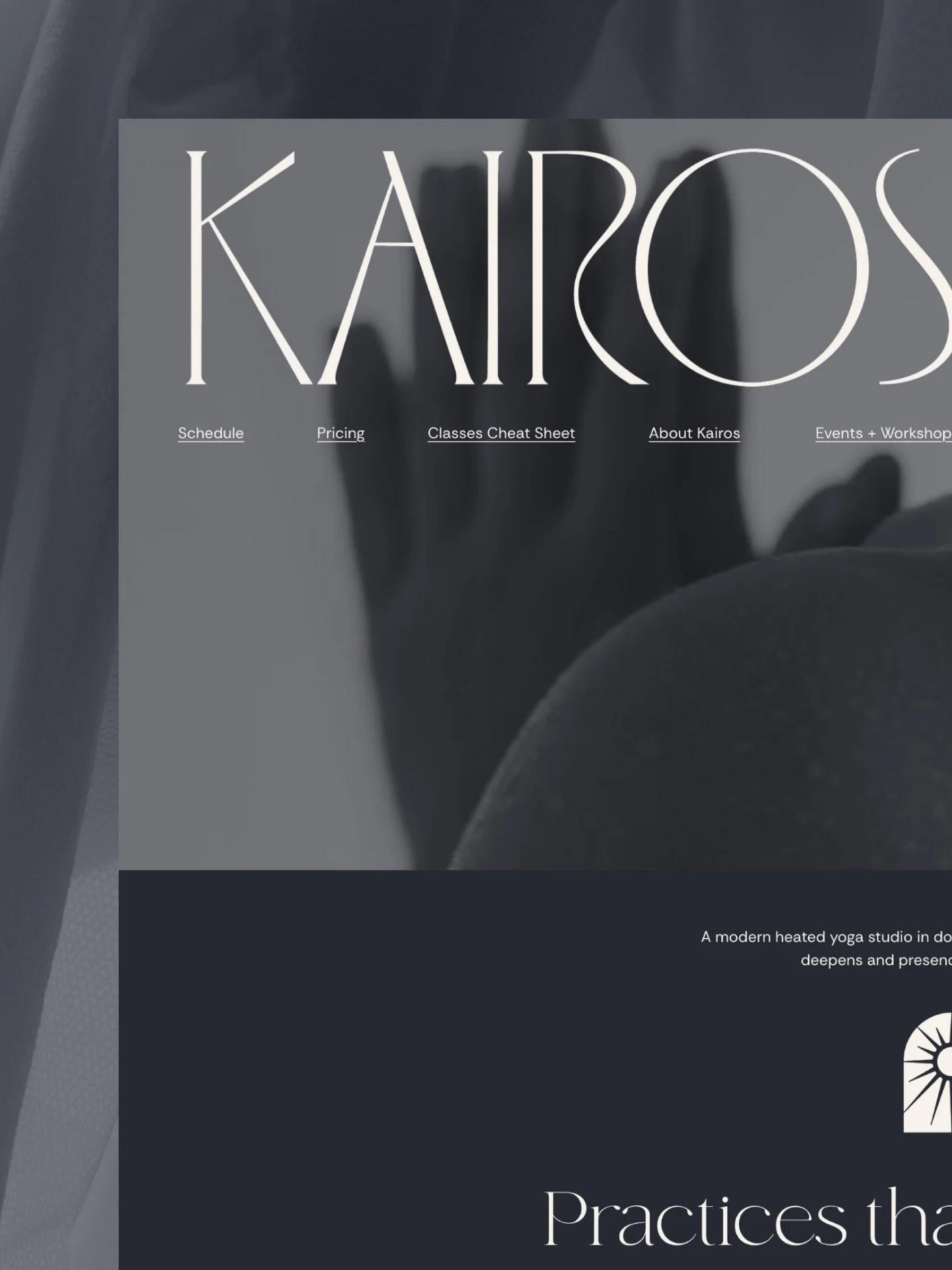 Last week, @kairosyogastudio went live with their new website, and we&rsquo;re still buzzing from the response! 
 
This project was special from day one. Kairos is a modern yoga studio looking to open in downtown Southern Pines. Kai came to us with a