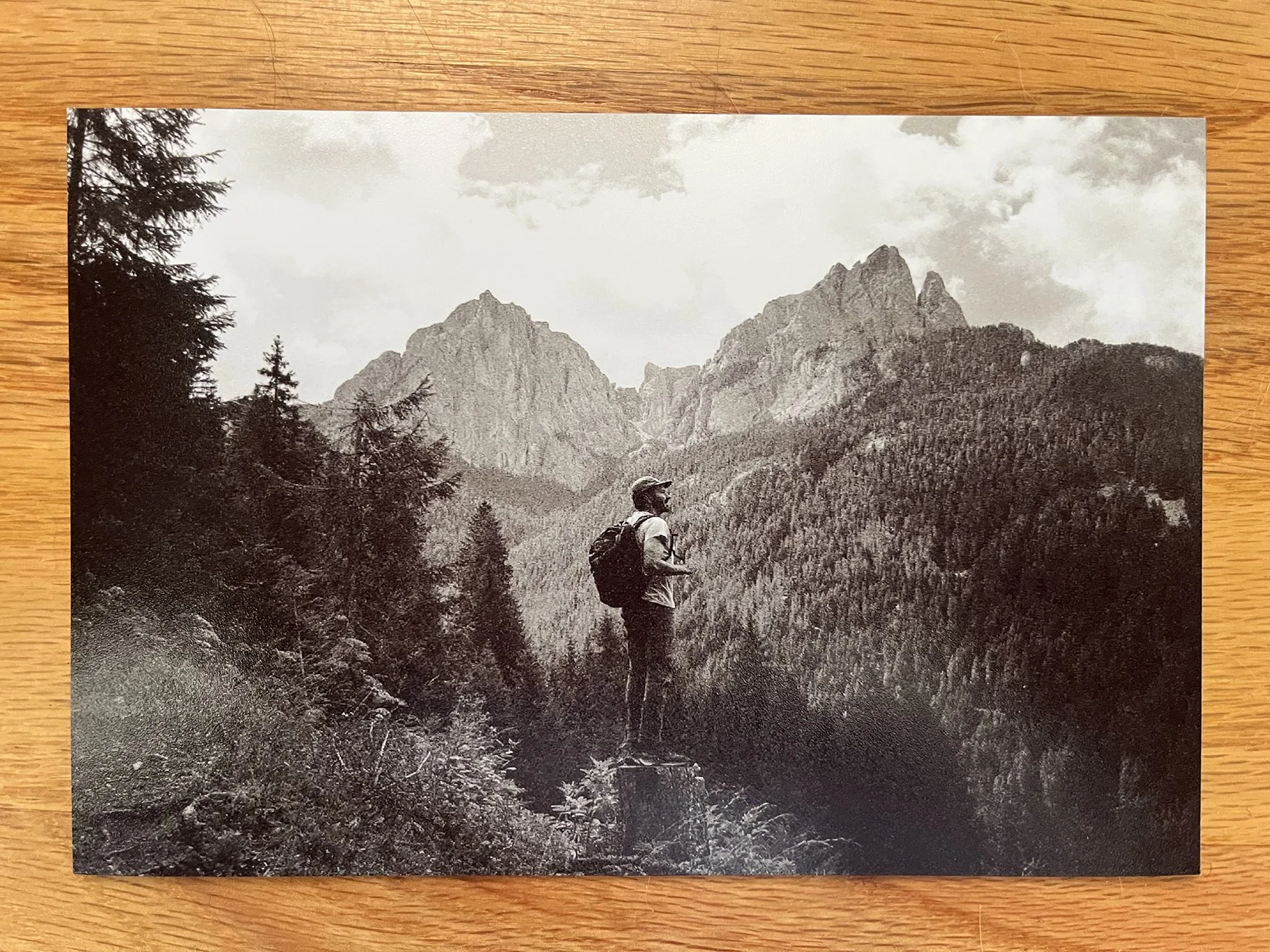 Me taking in a mountain view.