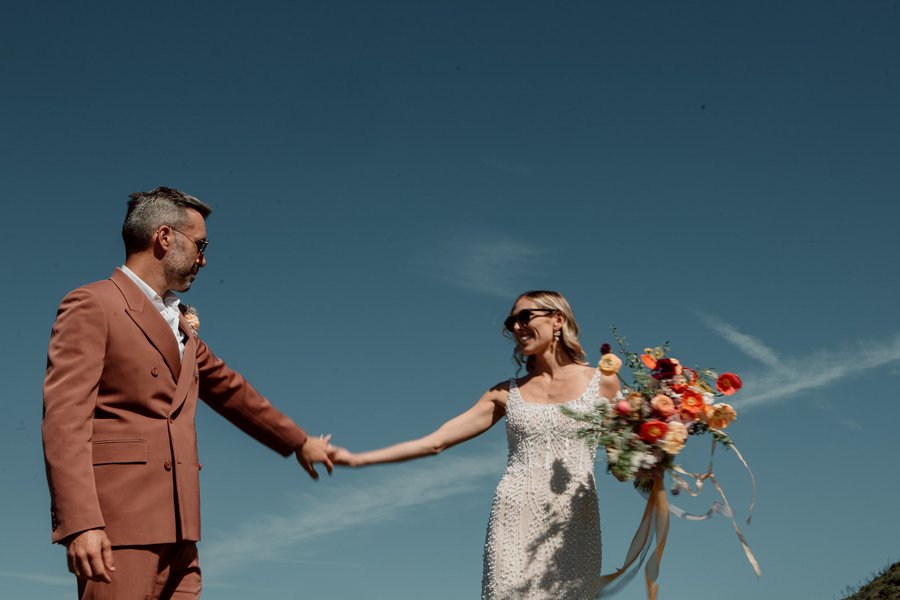Cielo Farms, Malibu wedding couple. 