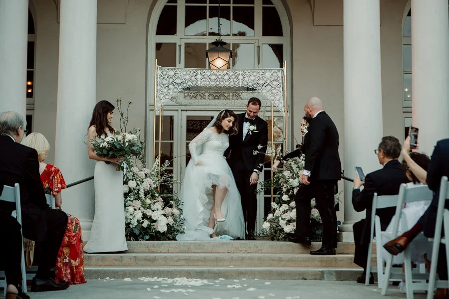 Jewish wedding ceremony at the Ebell of Los Angeles.