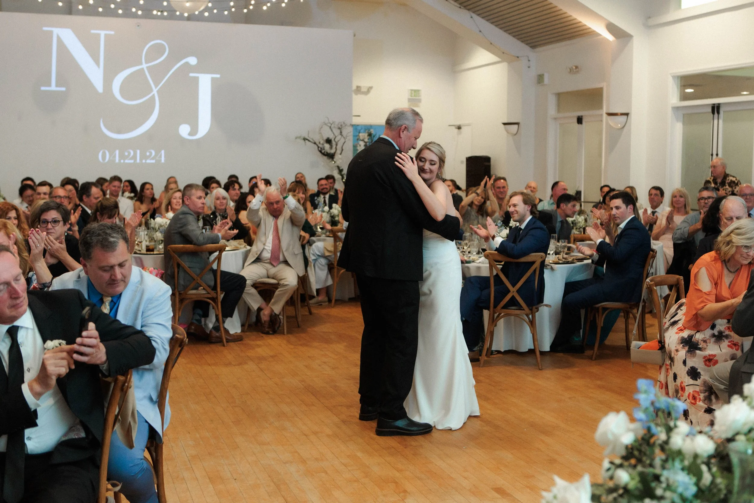 Candid photos of a wedding at The Wedding Bowl and Cuvier Club in La Jolla. San Diego wedding photography by Indigo West Photography.