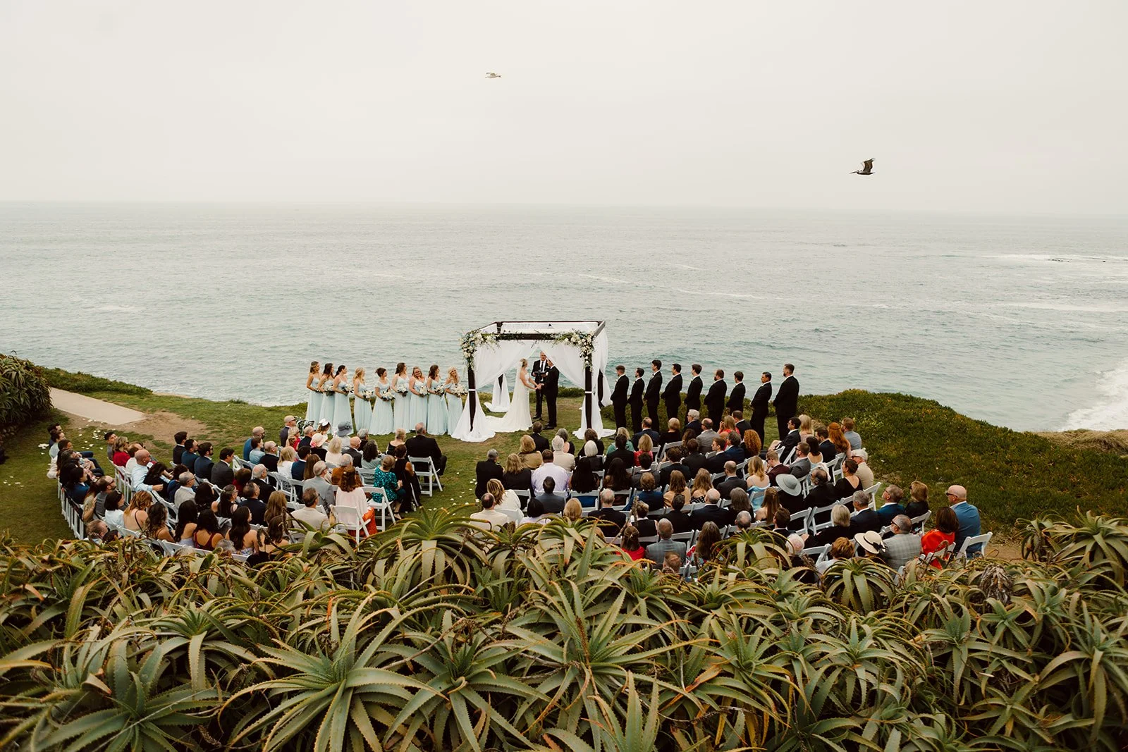 Scenic wedding ceremony at San Diego's wedding bowl.