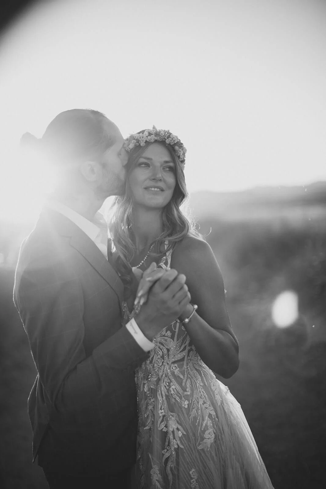 San Diego Bride and groom for their sunset portraits.