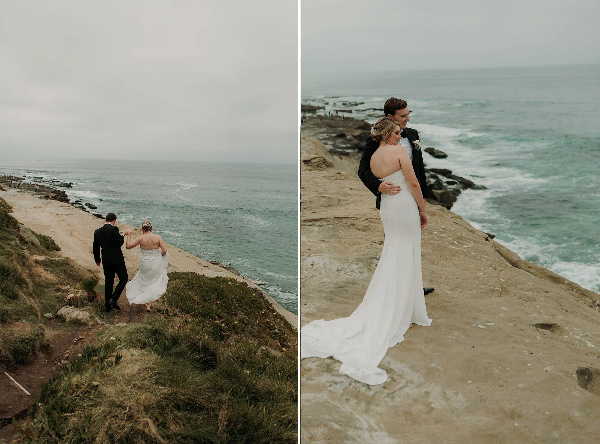 Candid photos of a wedding at The Wedding Bowl and Cuvier Club in La Jolla. San Diego wedding photography by Indigo West Photography.
