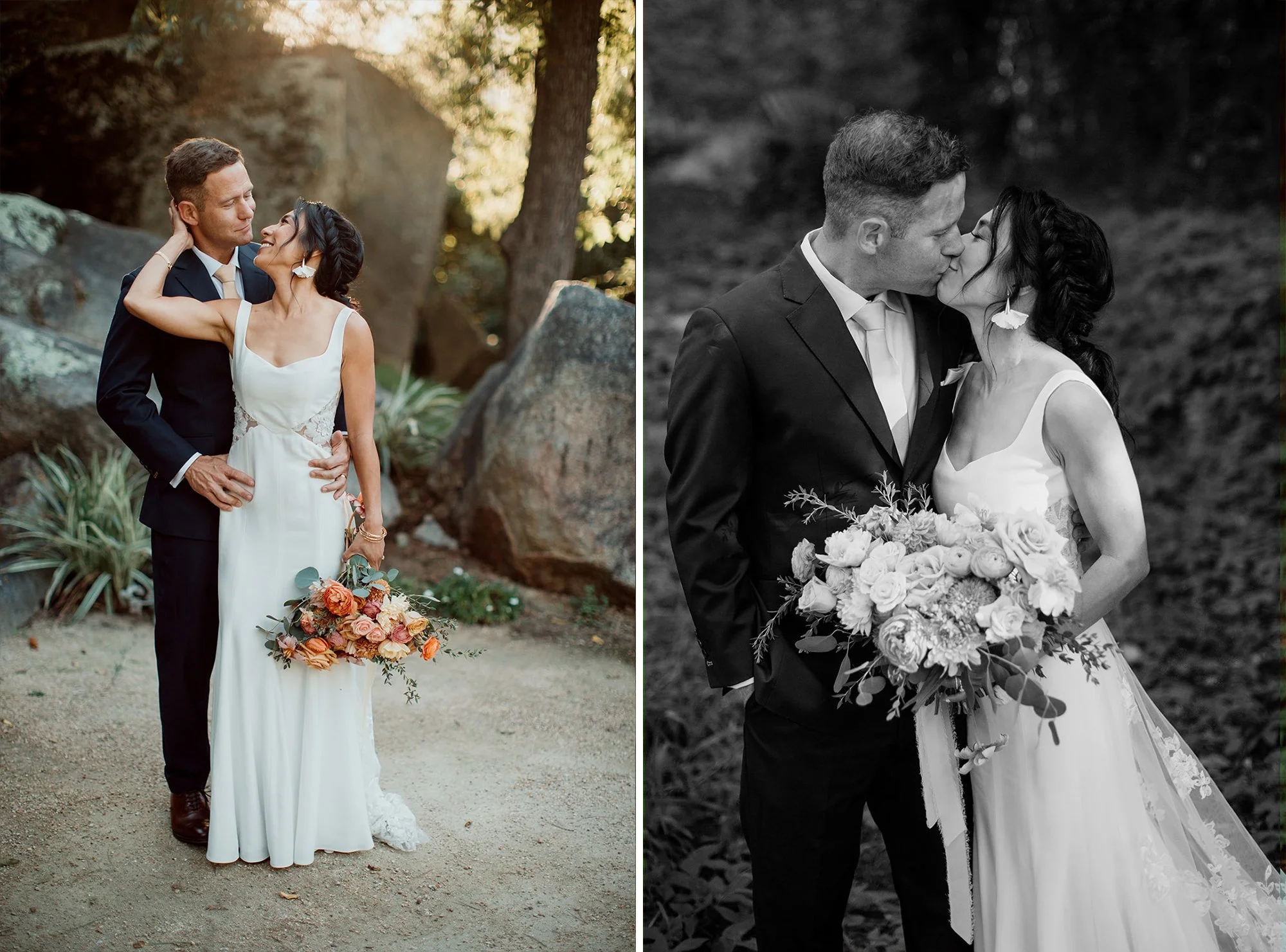 Bride and groom at their Temecula wedding in San Diego.