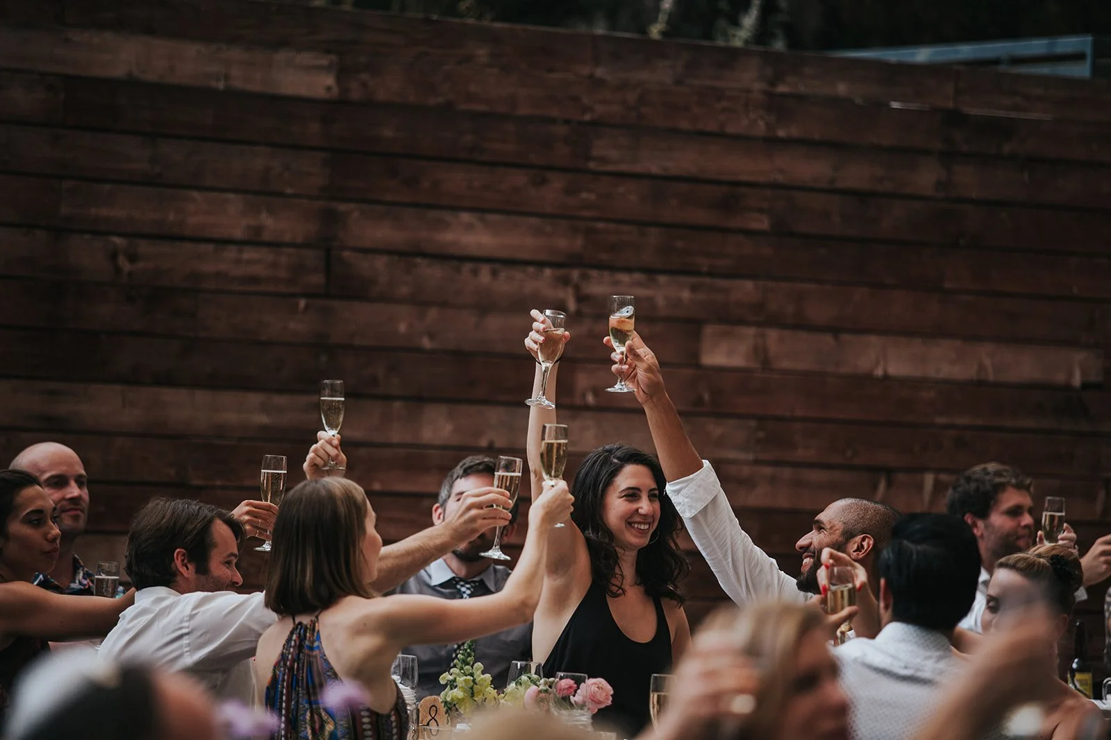 San Diego wedding reception toasts.
