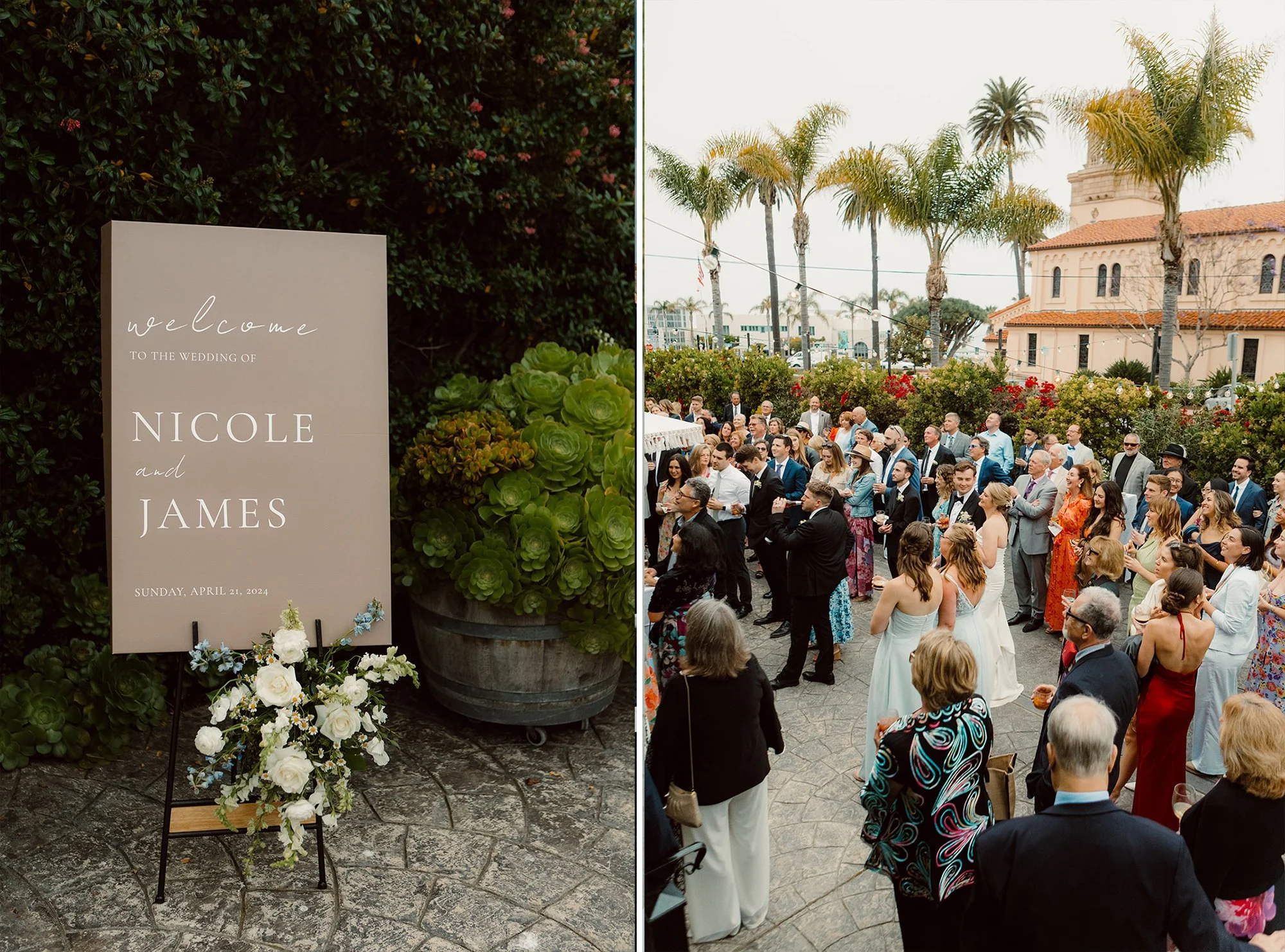 Wedding Reception at La Jolla's Cuvier Club.