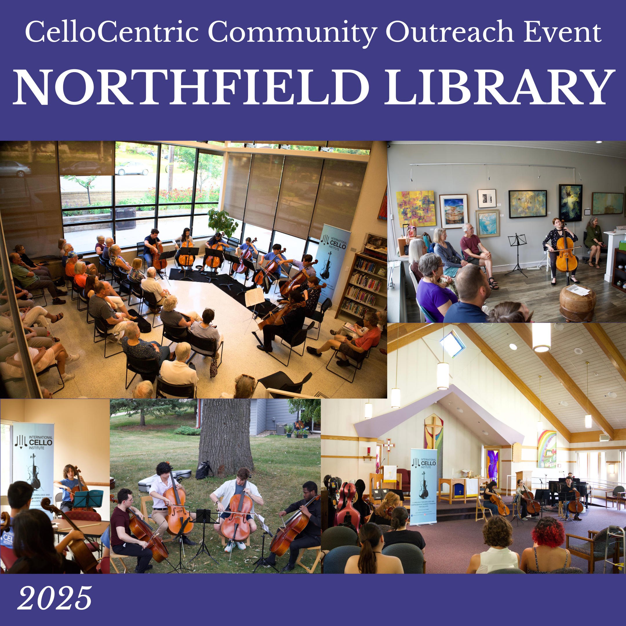 CelloCentric Outreach Concert: Northfield Public Library