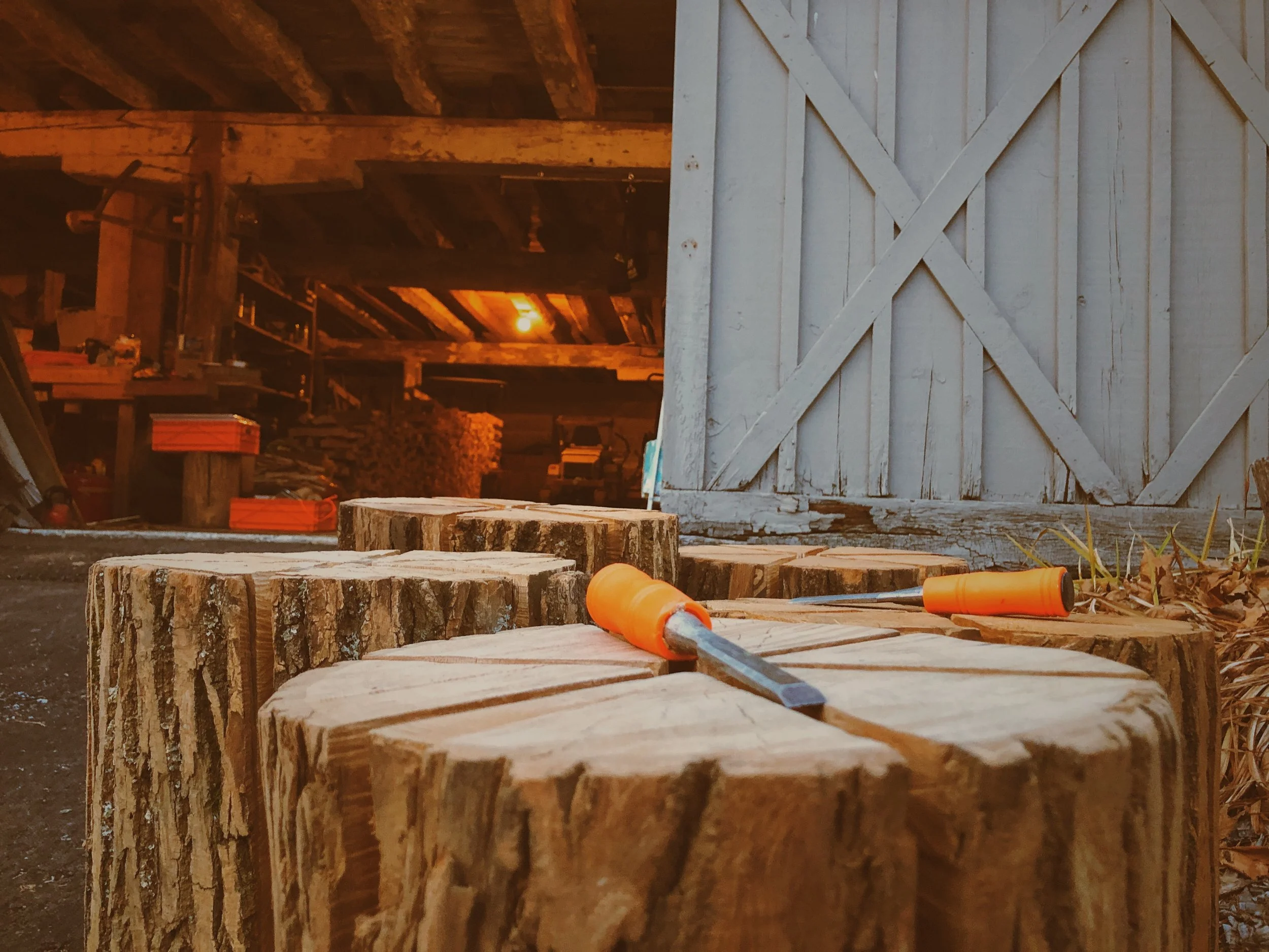 Putting finishing touches on our Swedish Torches