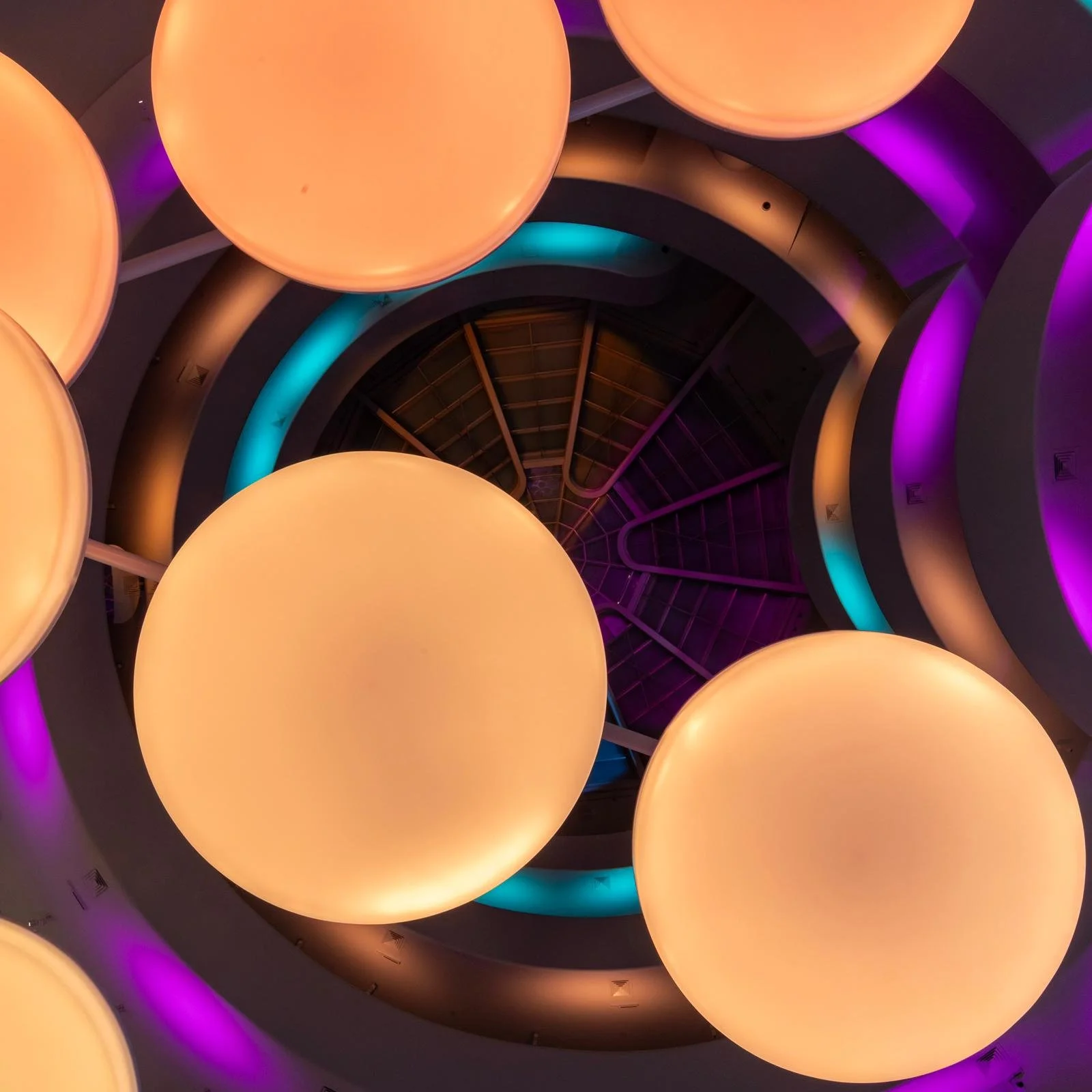We created a Forest of Lights at the Guggenheim Museum