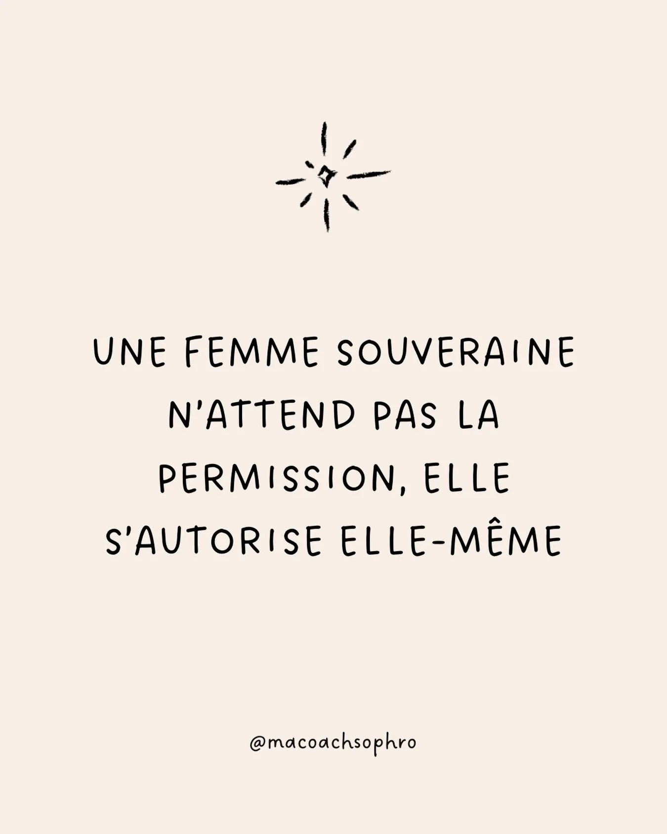 Je ne remets plus mon pouvoir &agrave; l&rsquo;ext&eacute;rieur, JE D&Eacute;CIDE.
Je n&rsquo;attends pas que quelqu&rsquo;un fasse les choses &agrave; ma place. Je ne suis plus dans la posture de celle qui subit. J&rsquo;OSE.
Je ne fais pas de pri&e