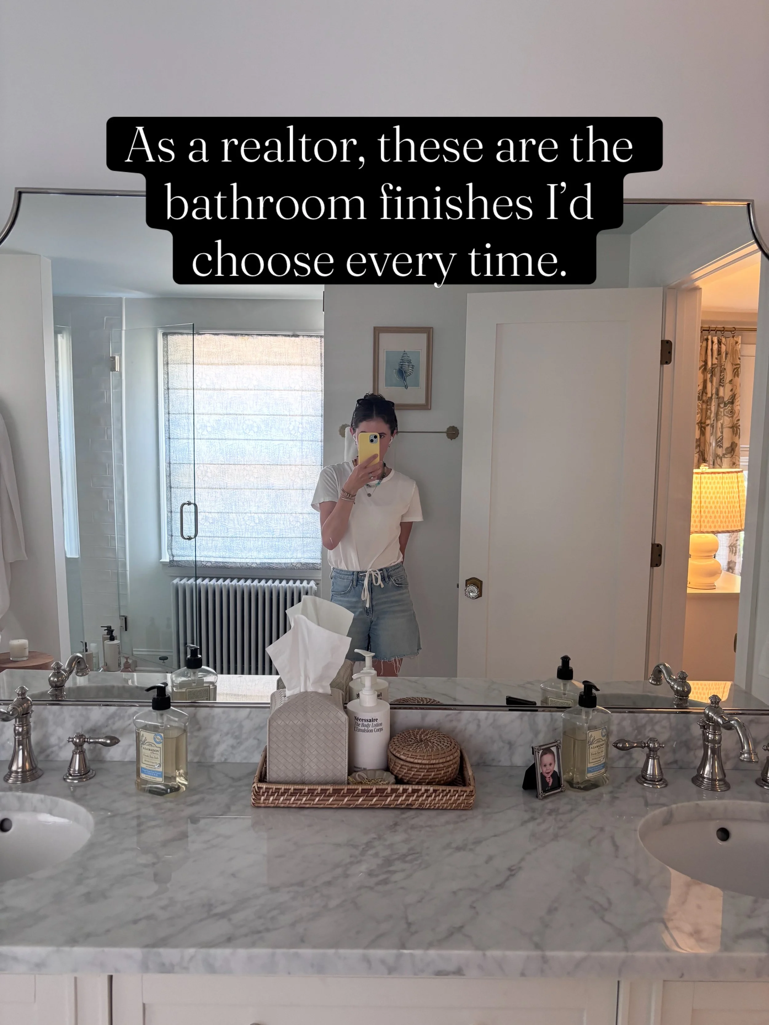 As a realtor, I&rsquo;ve walked through hundreds of bathrooms.

Some feel just as beautiful 20 years later. Others feel dated almost as soon as the trend passes.

If I&rsquo;m renovating with both daily enjoyment and future resale in mind, I&rsquo;m 