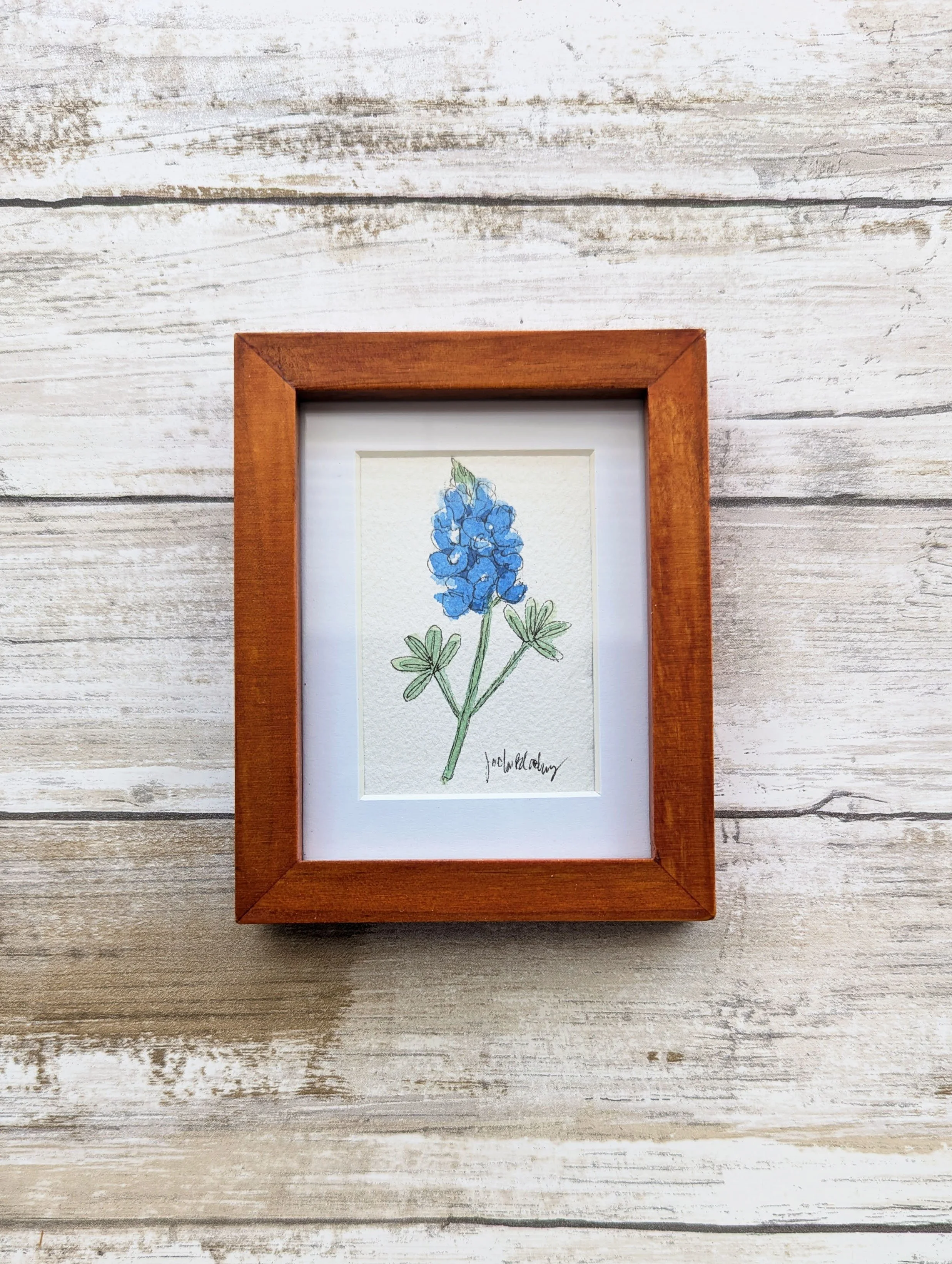 bluebonnet mini brown wood frame.jpg