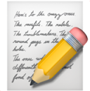 A handwritten note with cursive writing on lined paper and a yellow pencil with a silver eraser