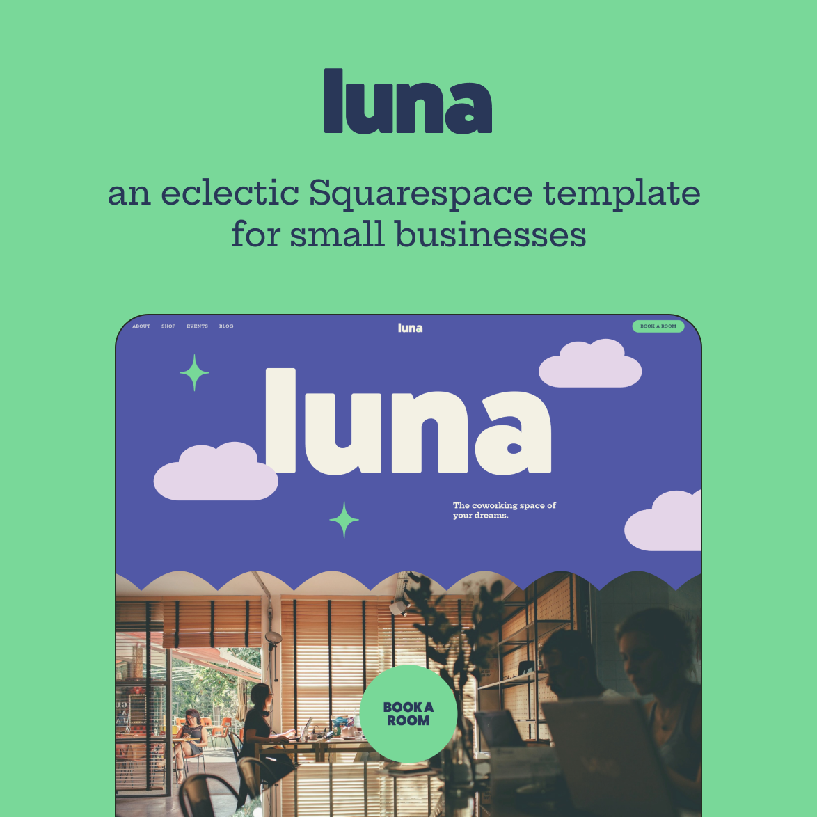 Luna Squarespace Template