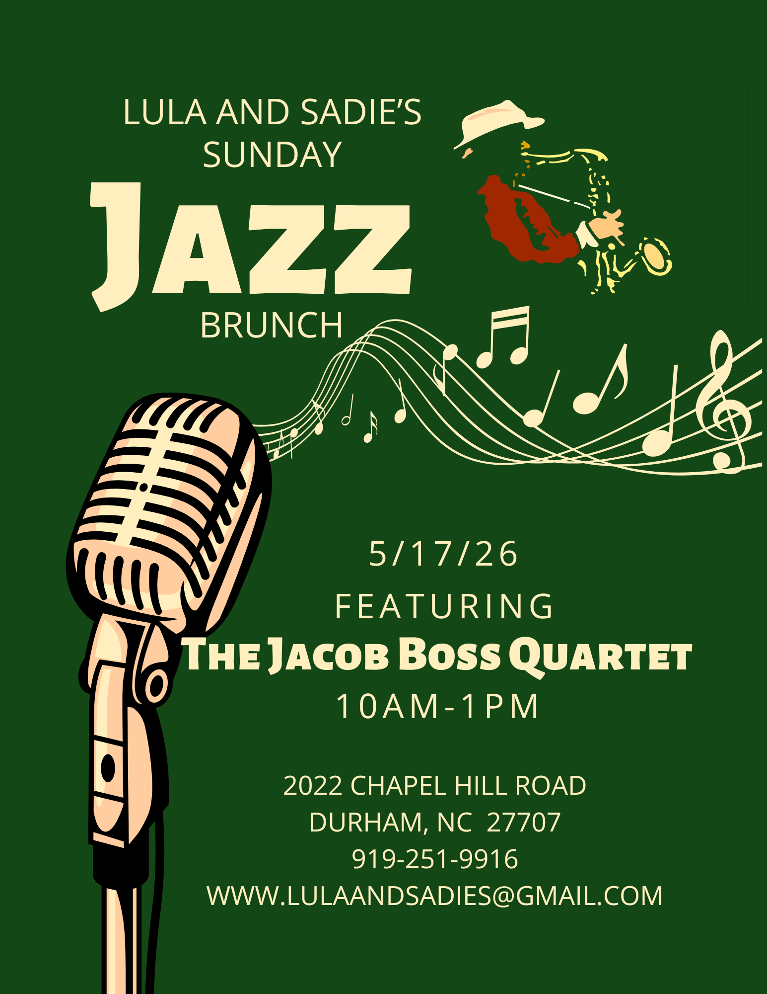 Lula and Sadie's Sunday Brunch Jazz