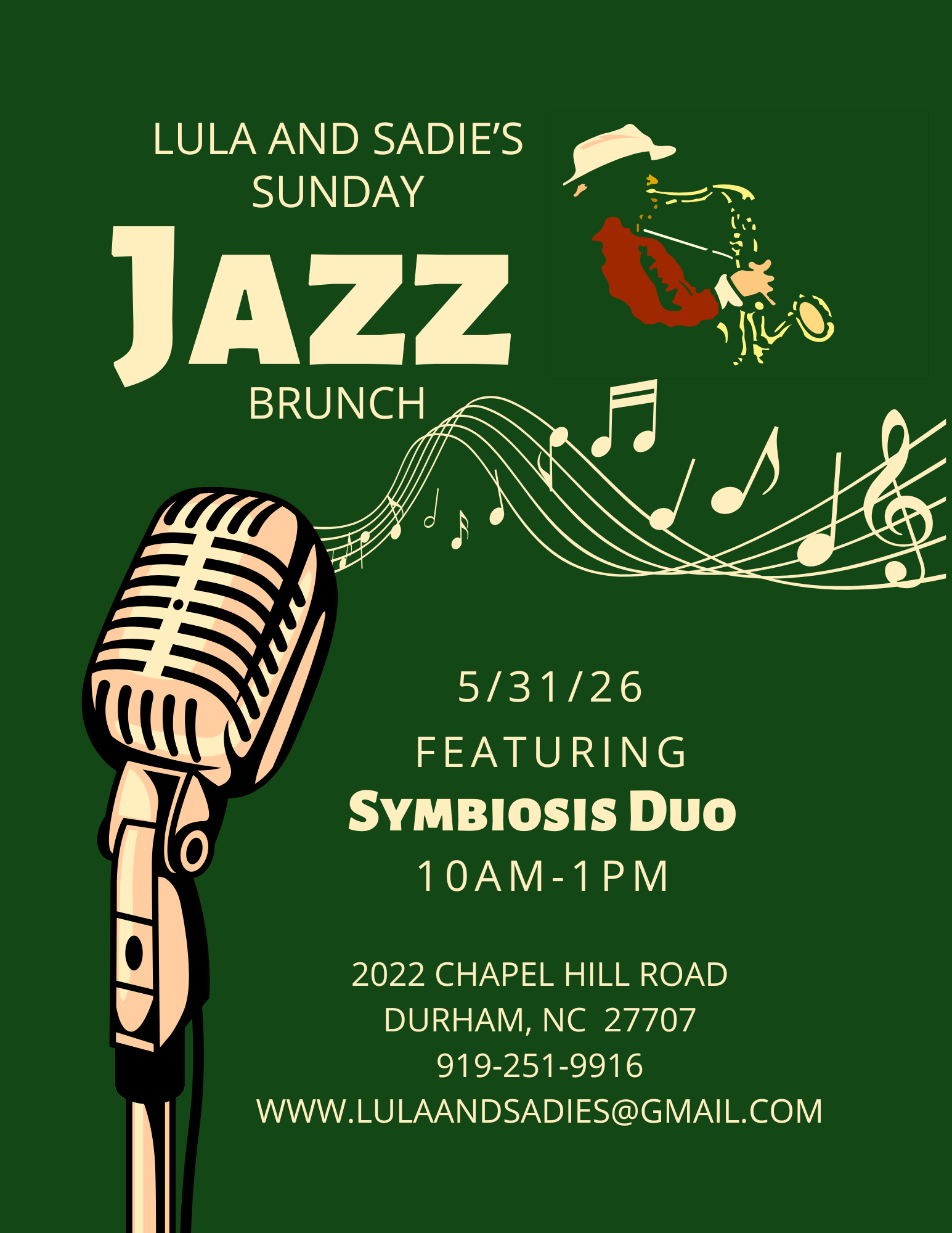 Lula and Sadie's Sunday Jazz Brunch