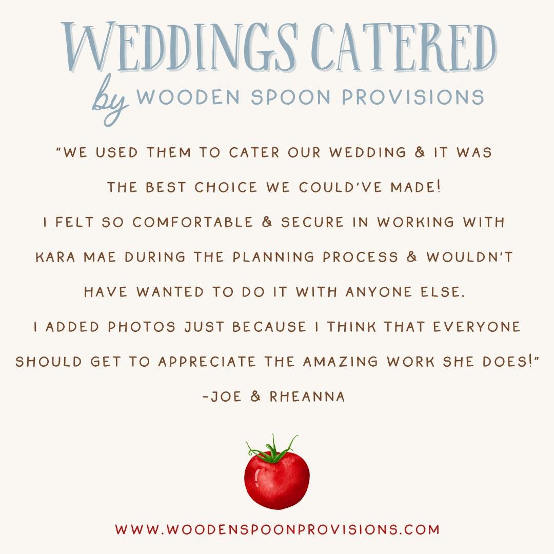 💍 In case you need someone to cater your big day! Forever grateful to be part of these special moments.