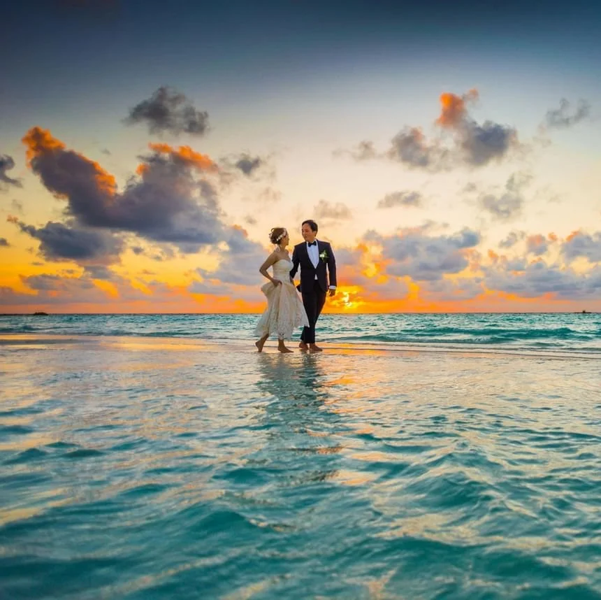 Turks & Caicos Exclusive destination wedding in Turks and Caicos showcasing pristine beaches, calm turquoise seas, and luxury island style