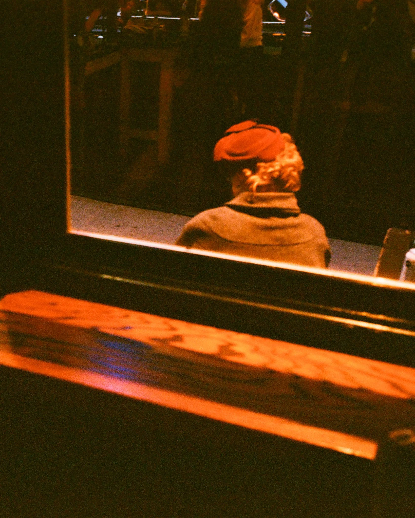 Portra 400 film photo captured with a Contax G2 of the 'Marty Supreme' film set in the Lower East Side, New York.
