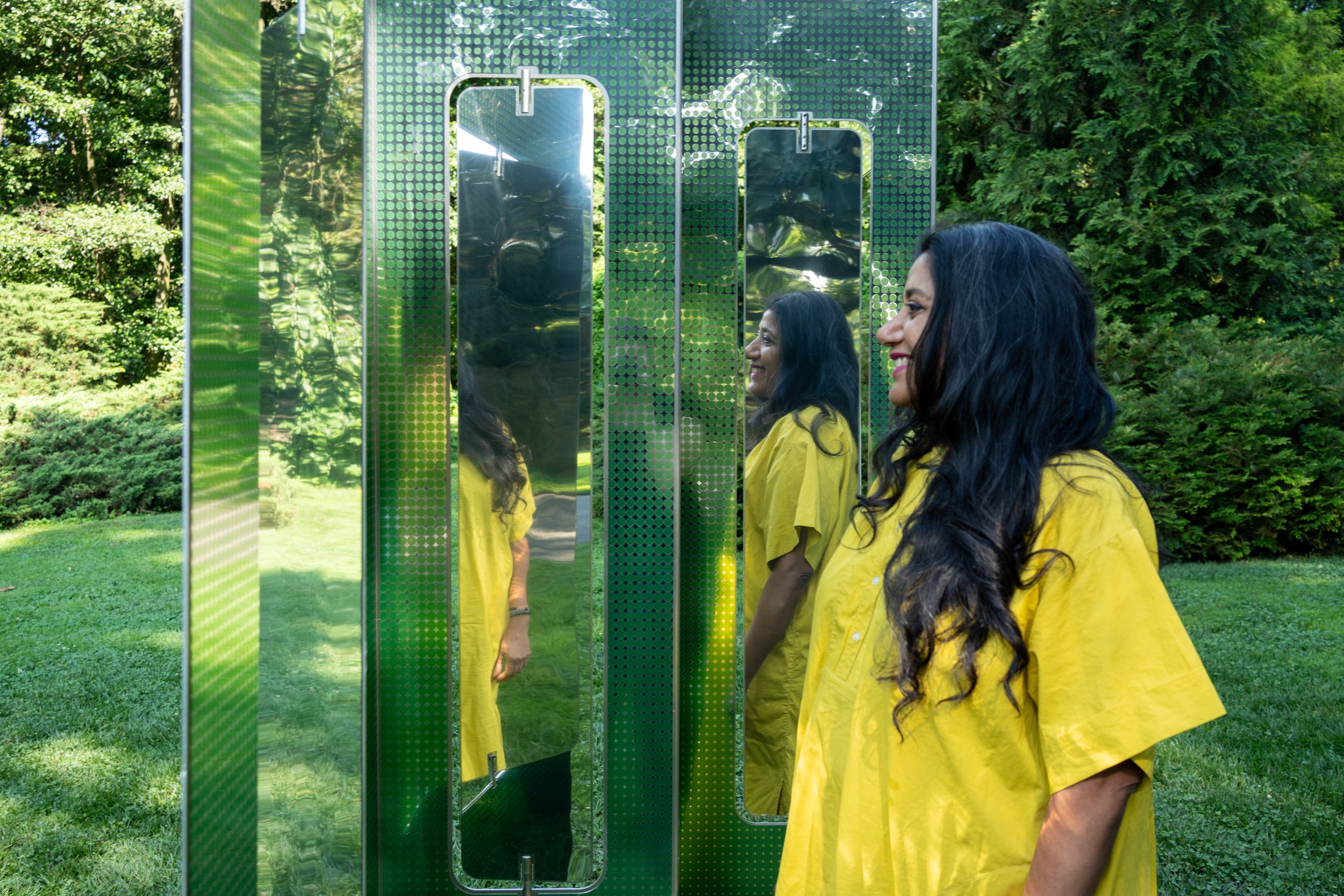 Suchi Reddy Installation "Turbulence 2025" at Brooklyn Botanical Garden