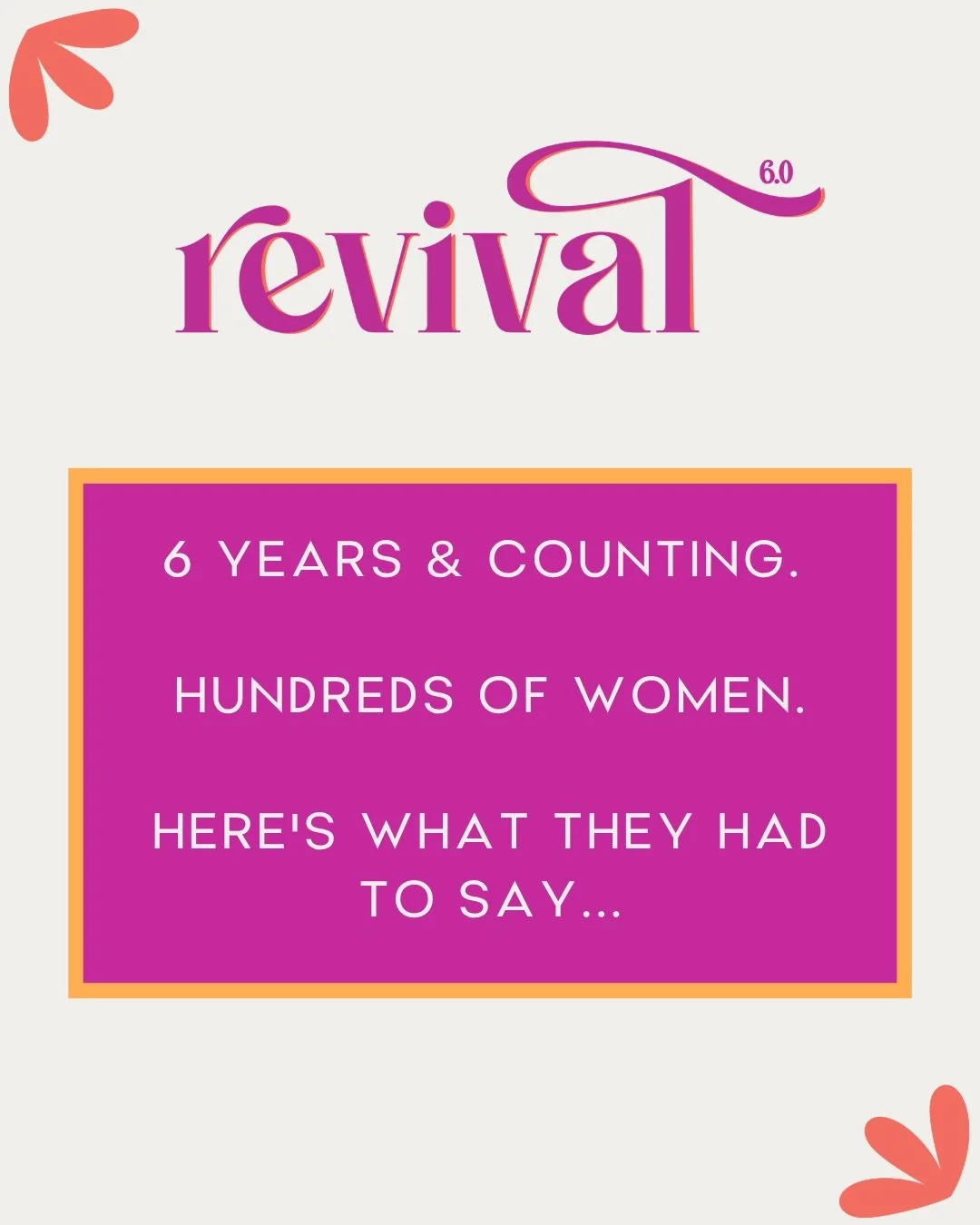 Don&rsquo;t take our word for it... 
Here&rsquo;s why Revival is a not-to-be-missed experience.

📅 May 14
📍 The Symes 
🎟️ LINK IN BIO 

SEE YOU THERE 😘