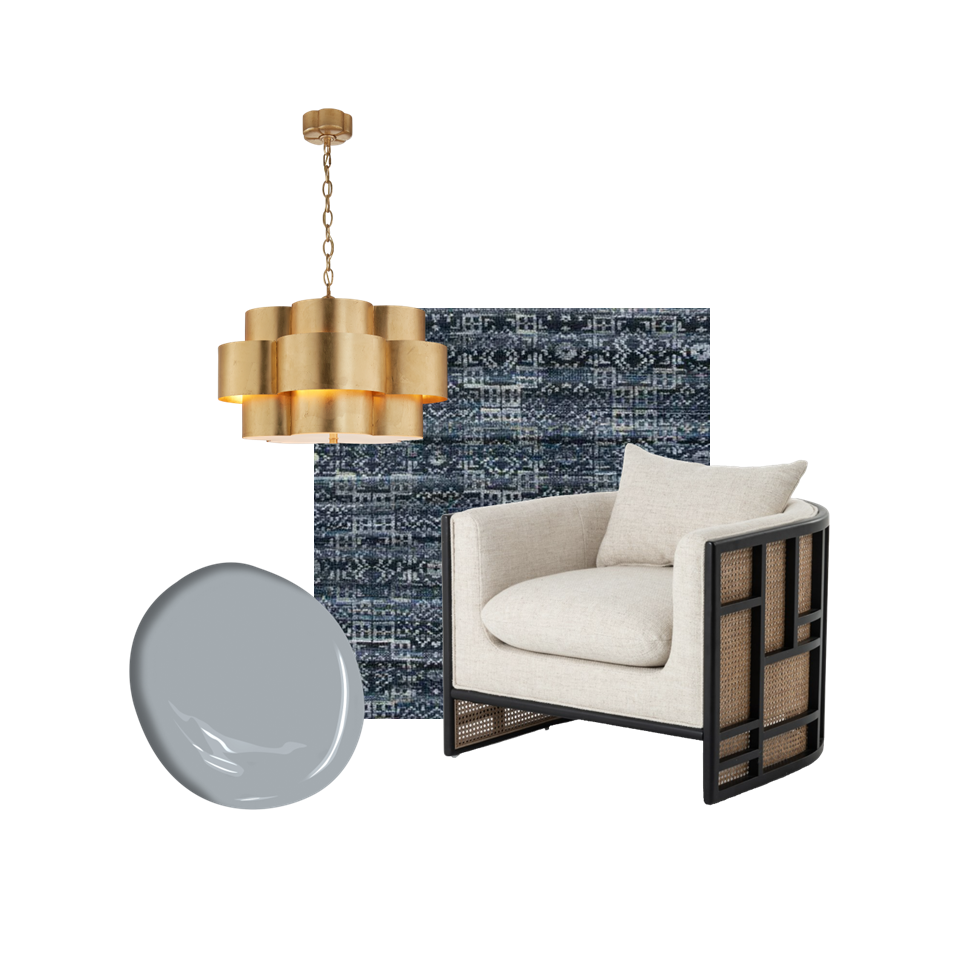 Image collage of living room space inspiration