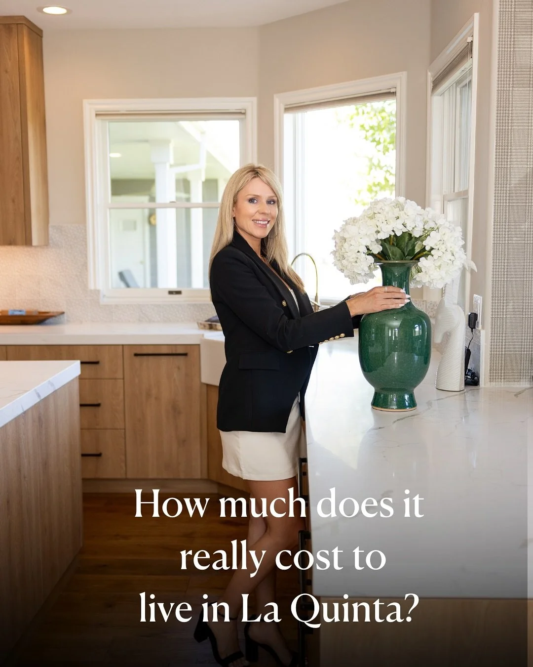One of the most googled questions is how much does it cost to live in La Quinta?

&bull; Median home: ~$750K
&bull; Property tax: ~1.25%
&bull; HOA: $300&ndash;$1,000/mo (clubs higher)
&bull; Utilities: $400&ndash;$800/mo
(All estimates)

All-in, man