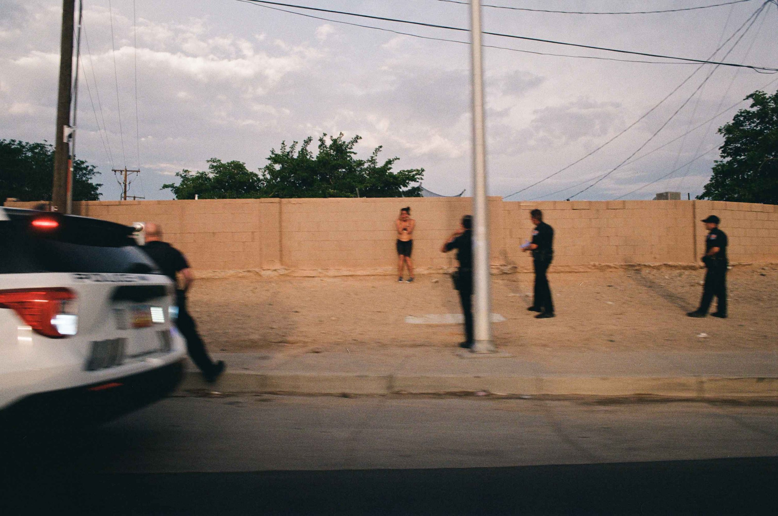 (police response and dusk), Albuquerque, 2022