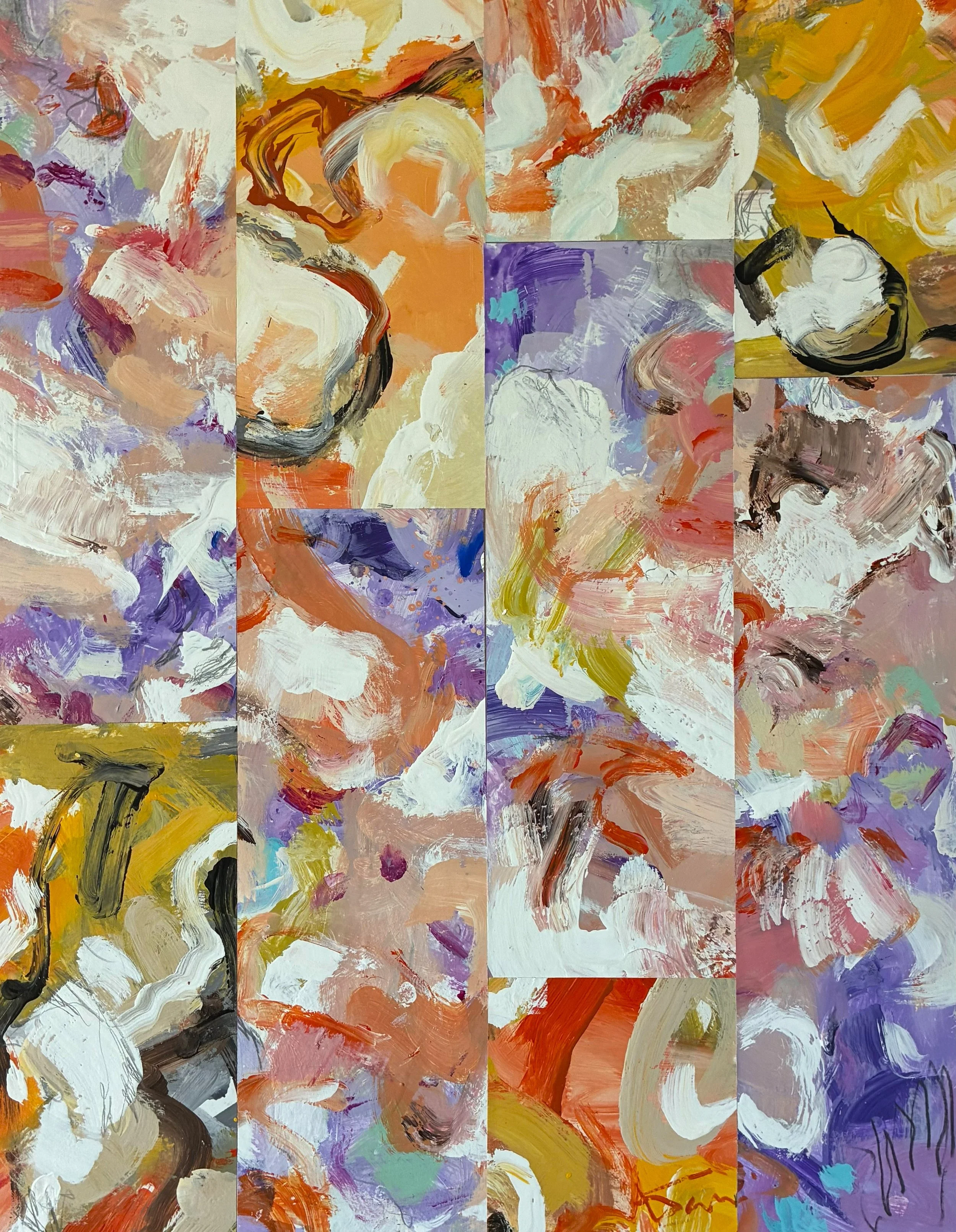 "Autumn dream", acrylic on paper", 28" x 22" $500