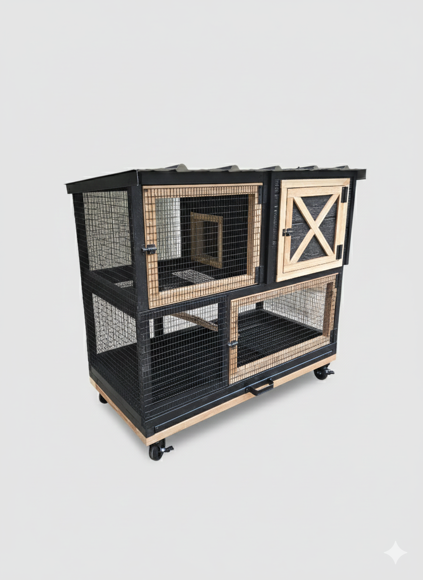 custom rabbit hutch