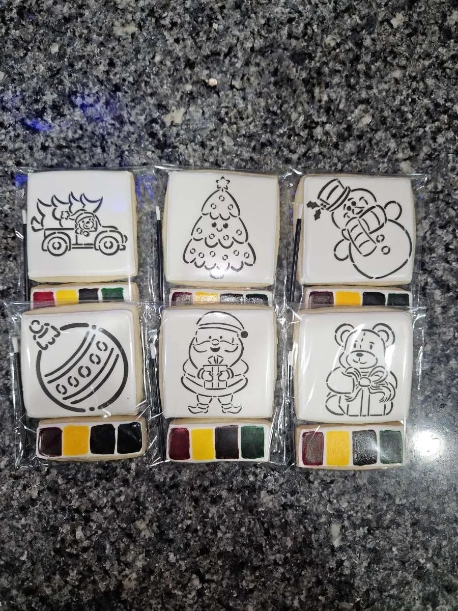 Christmas Sugar Cookies-Paint Your Own Cookies