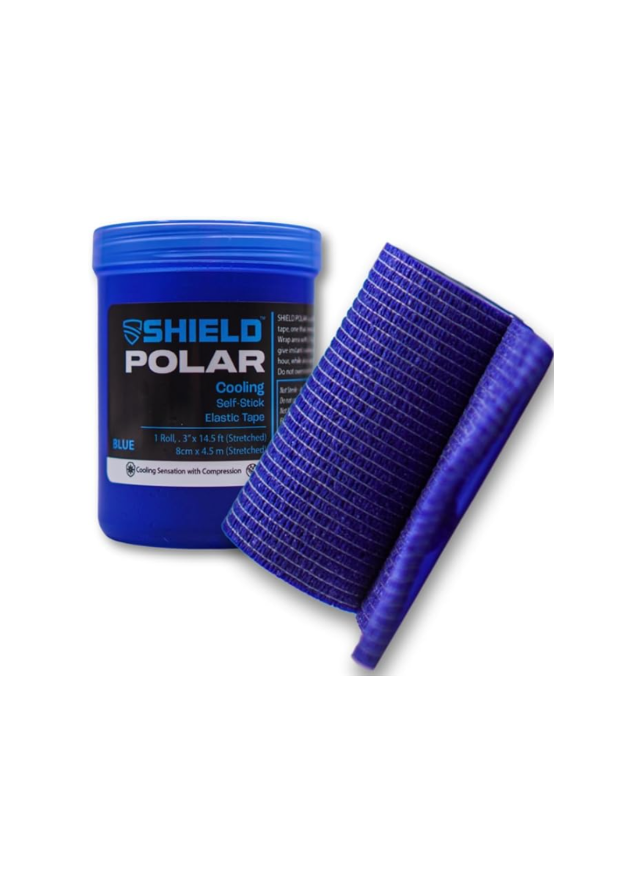 SHIELD Polar Cooling Tape 3" x 4.8Yds Freezer-Free Cooling Wrap (25 per Case)