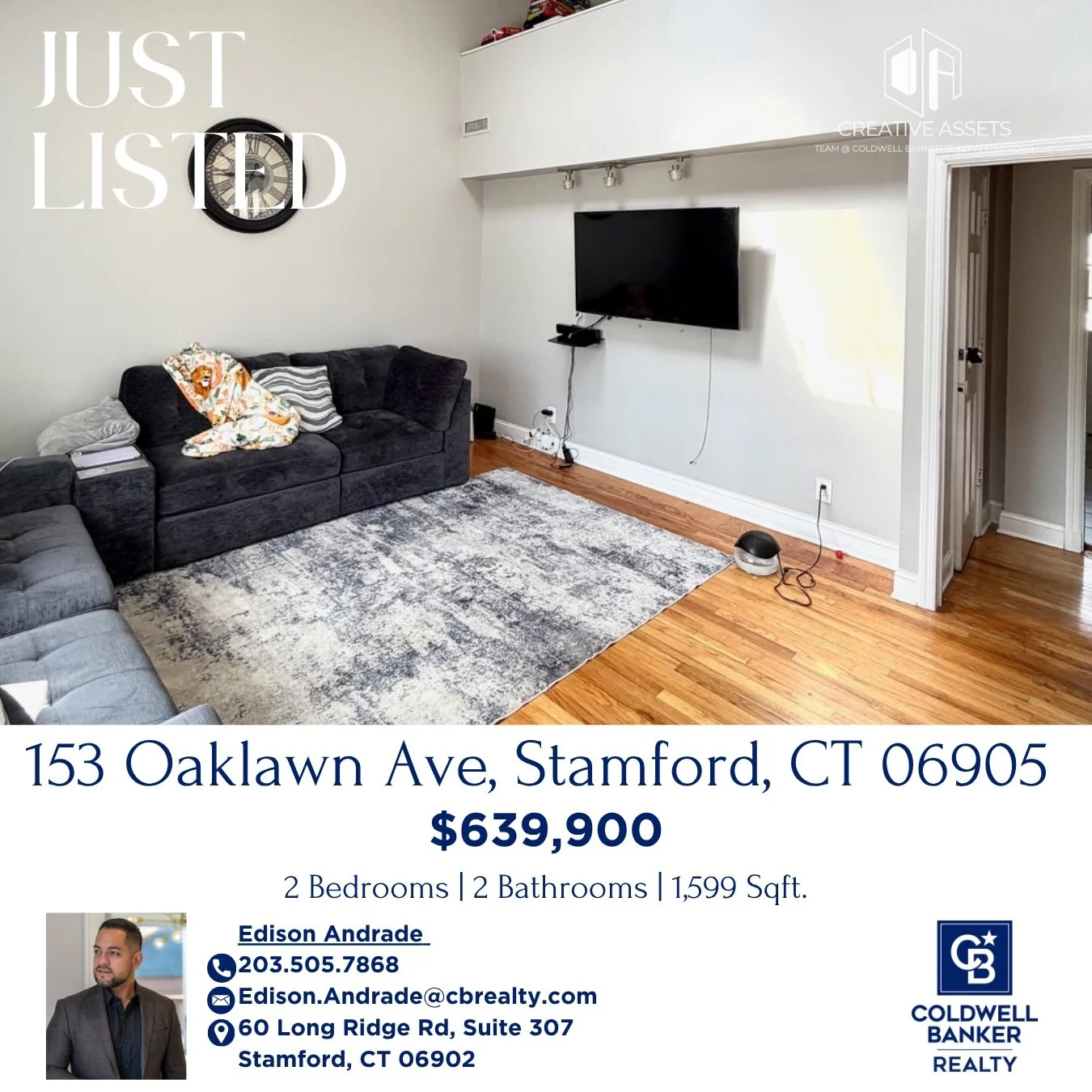 JUST LISTED 🏡‼️ Welcome to this modern ranch home in Stamford&rsquo;s desirable Newfield neighborhood, offering the perfect blend of comfort, versatility, and charm. Located at 153 Oaklawn Ave, this 2-bedroom home offers a thoughtfully designed layo