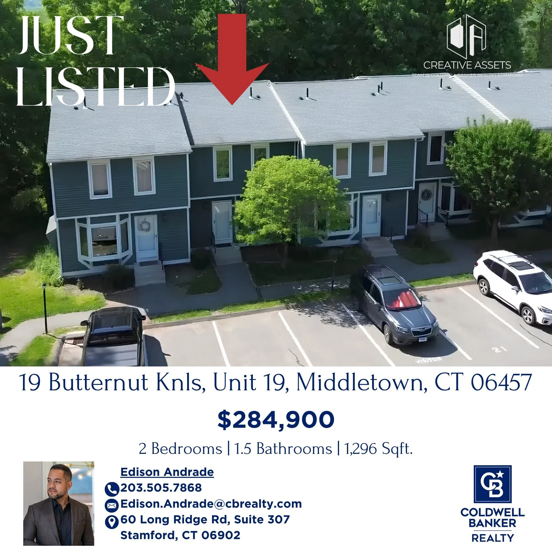 Welcome to 19 Butternut Knoll, a beautifully maintained 2-bedroom, 1.5 bath condo located in the sought-after, pet-friendly Butternut Knoll community in Middletown, CT. Offering comfort, convenience, and a peaceful setting, this home features a locat