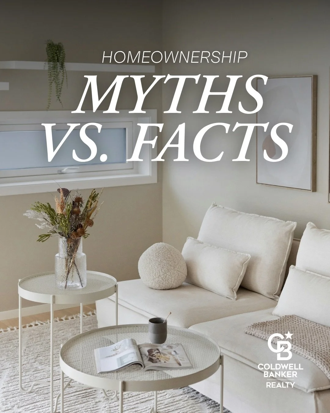 Homeownership Myth vs. Fact 🔍🏡

One of the biggest barriers to buying a home isn&rsquo;t the market, it&rsquo;s misinformation. Many people assume they need 20% down, perfect credit, or that renting is always the better financial choice. The realit