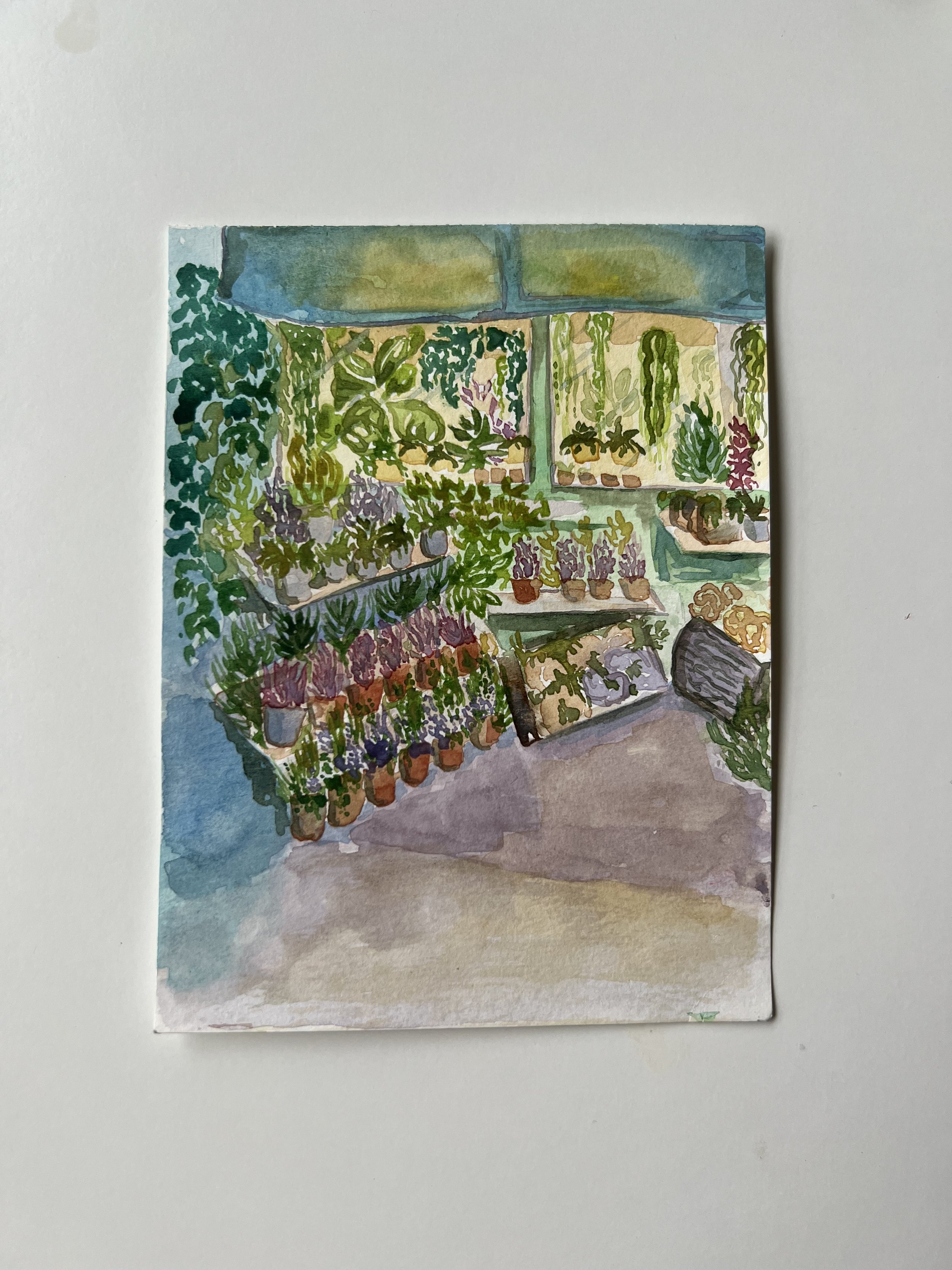 Paris- Flower Shop
Watercolor on Paper
