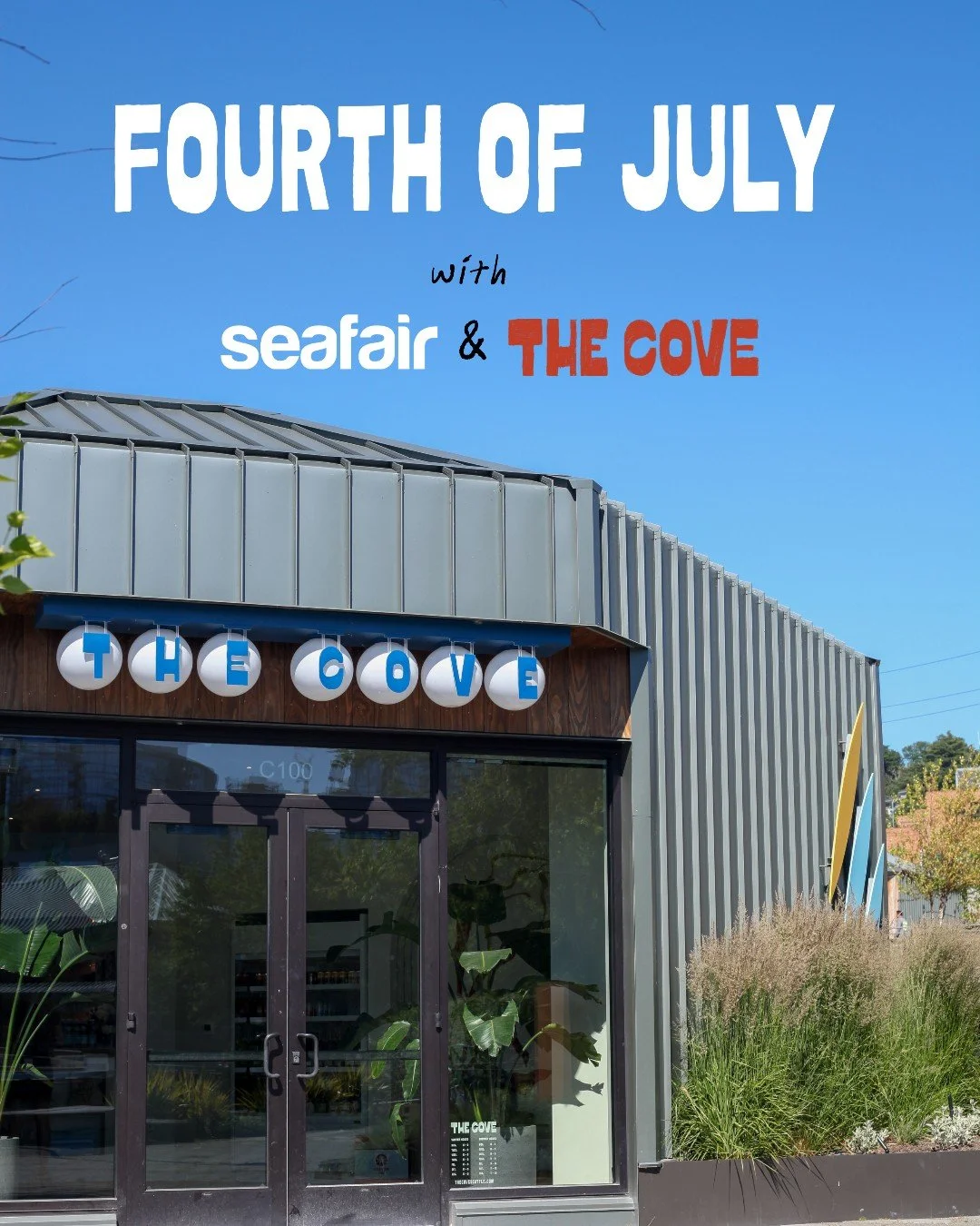 We're hyped to be a proud partner of @seafairfestival this year! A few of the wines we serve at The Cove will be featured in their beer gardens for Fourth of July on South Lake Union and over at Gasworks park. We will be open all day on July 4th and 