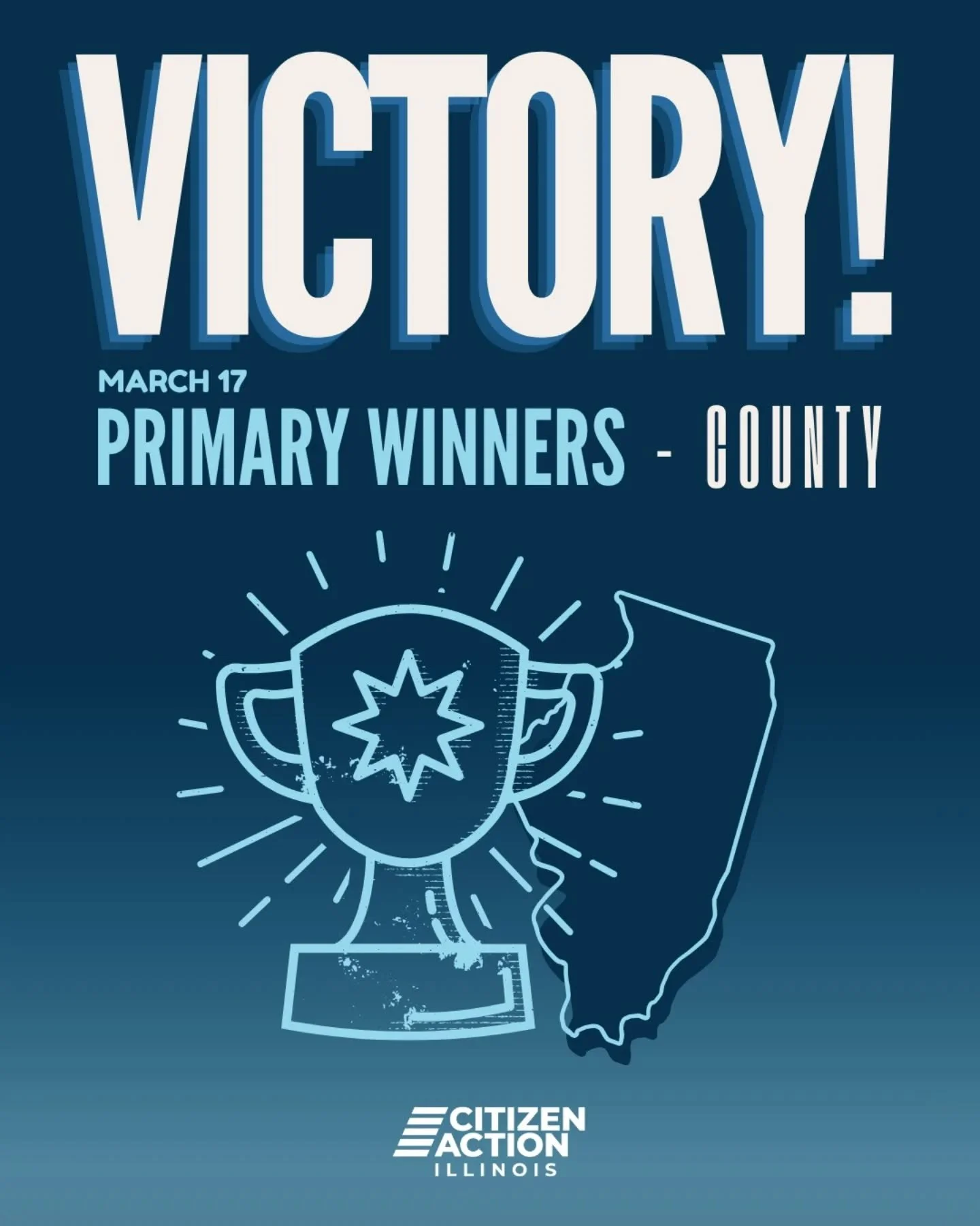 Congrats to our endorsed primary winners in Cook County, Lake County, and the Metropolitan Water Reclamation District!