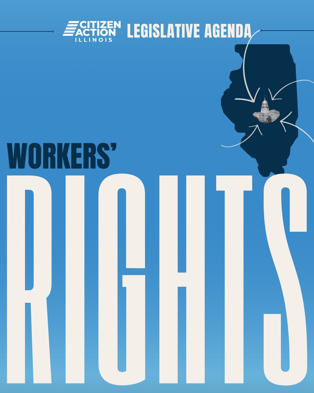 We believe every worker deserves dignity, fair pay, and safe working conditions. Swipe to view the workers&rsquo; rights bills on our 2026 Legislative Agenda this session in Springfield!⁠
⁠
We&rsquo;re fighting for policies that empower workers, supp