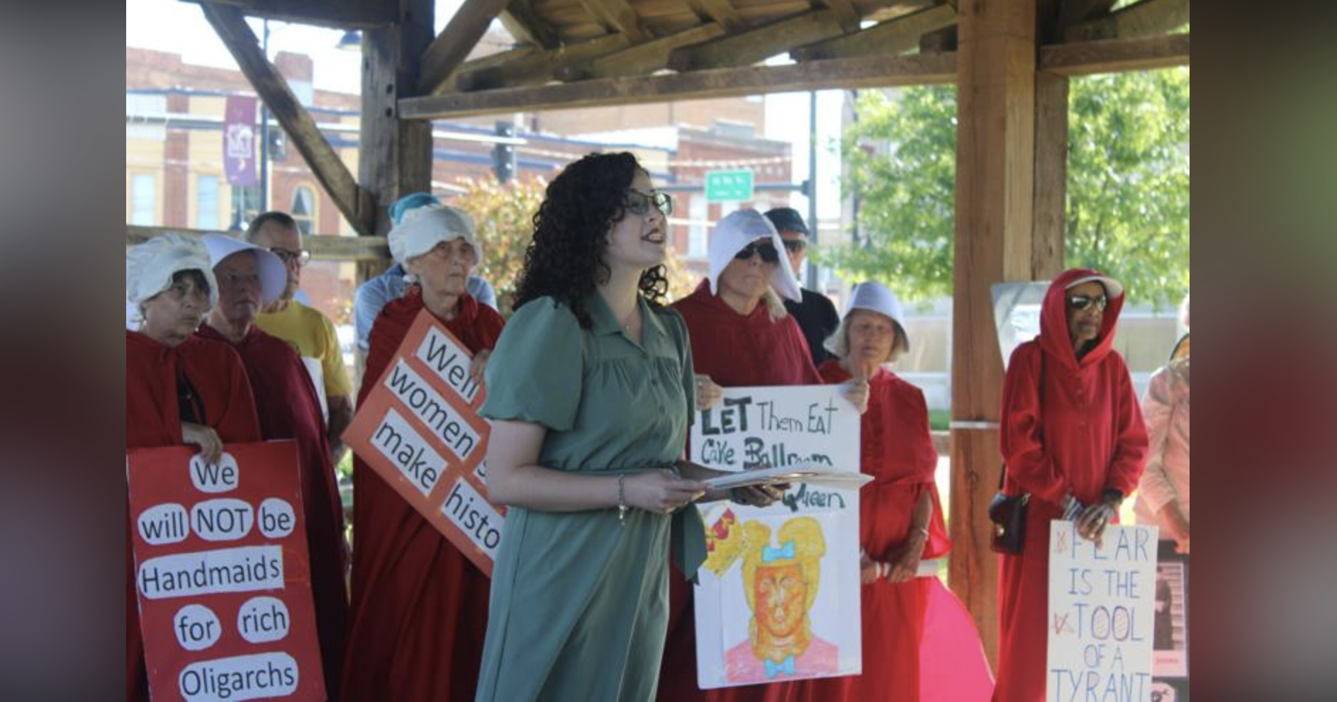 Protesters speak out on healthcare cut impacts on families